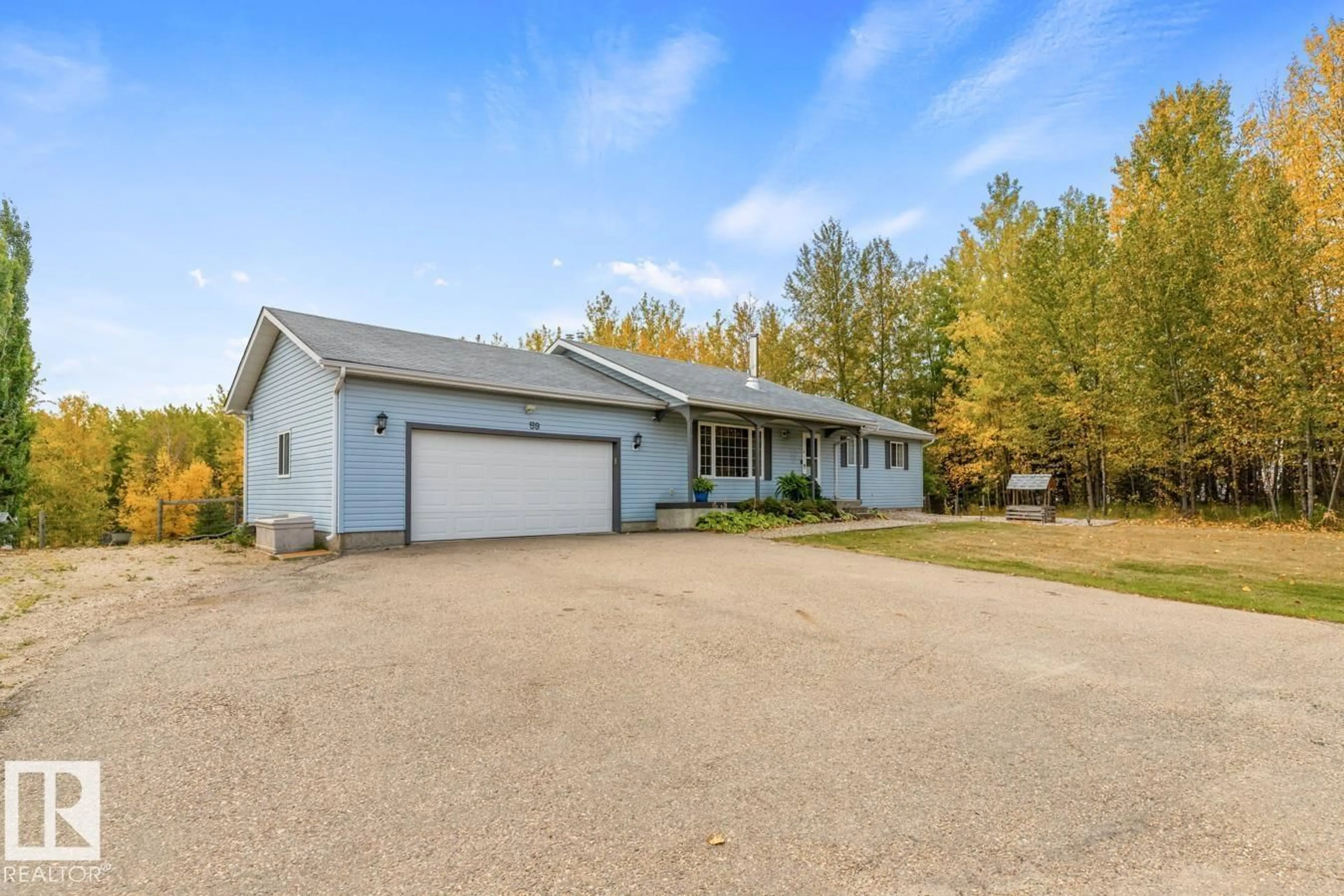A pic from outside/outdoor area/front of a property/back of a property/a pic from drone, street for 59 - 53 RGE ROAD 14, Rural Parkland County Alberta T7Z1X2