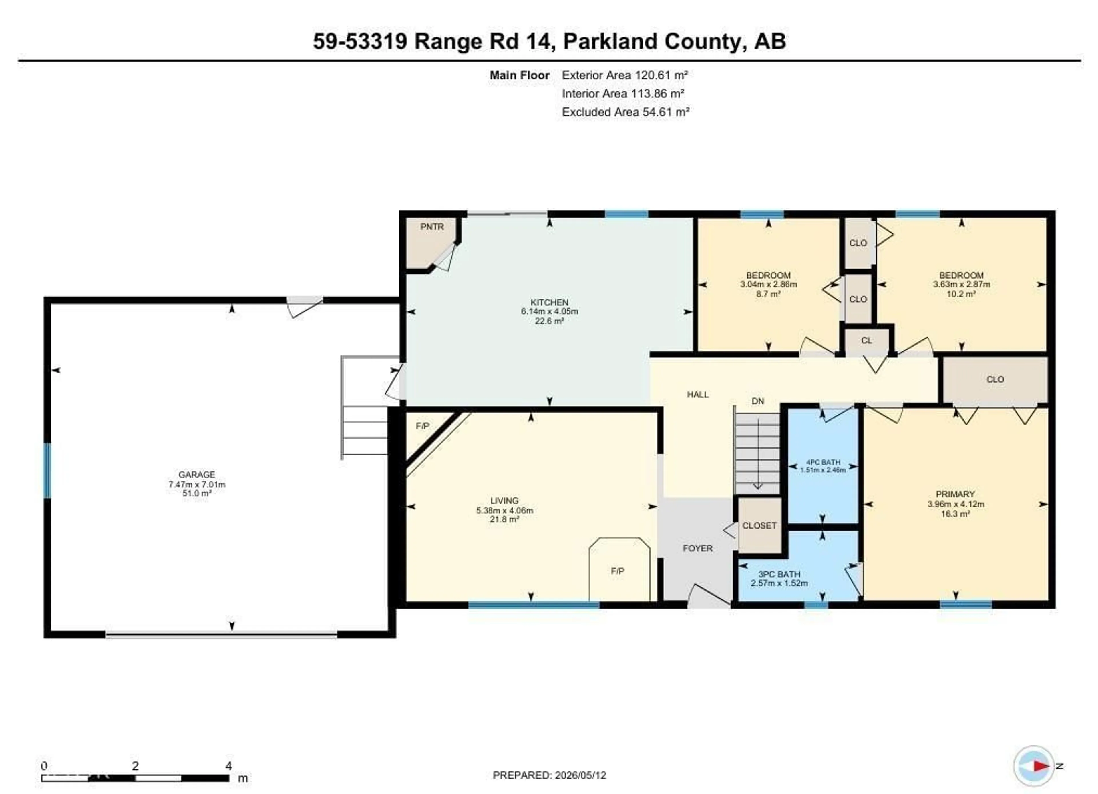 Floor plan for 59 - 53 RGE ROAD 14, Rural Parkland County Alberta T7Z1X2
