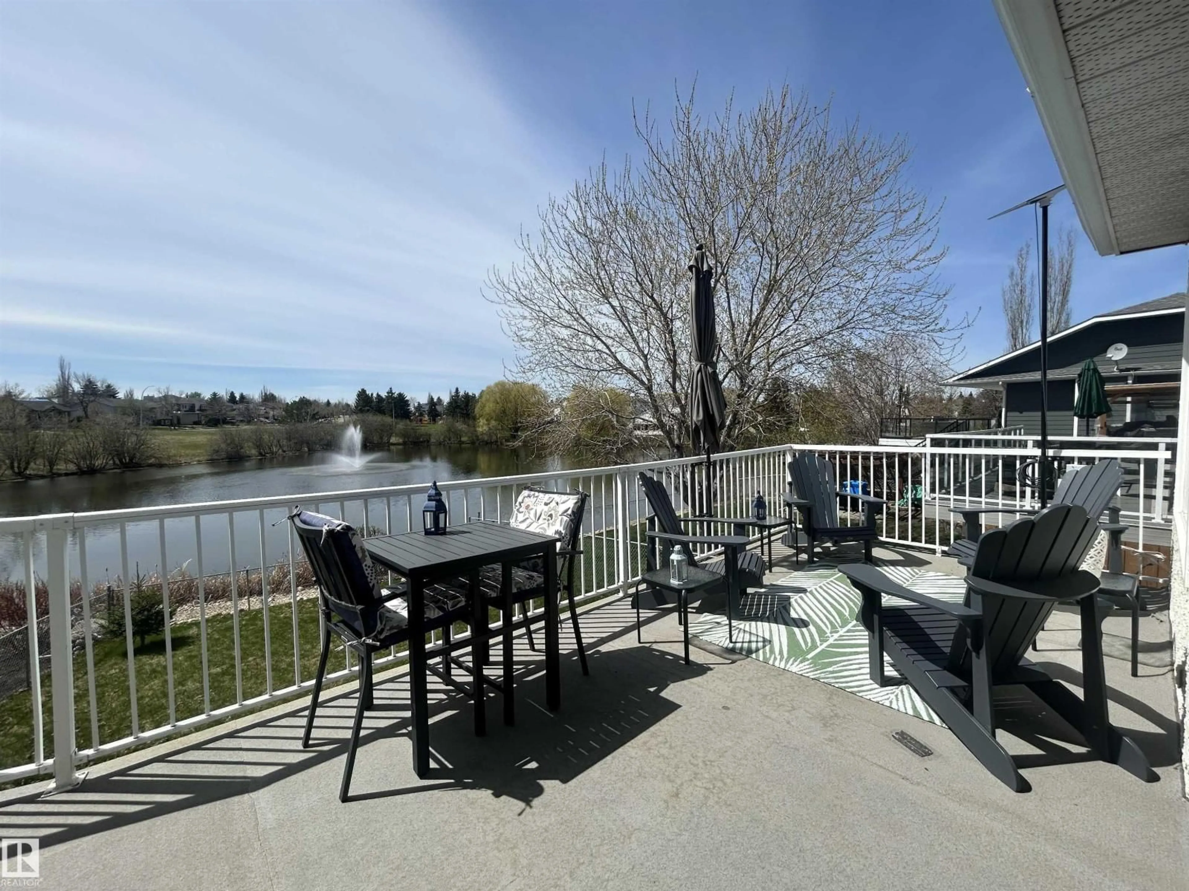Patio, water/lake/river/ocean view for 24 CATALINA DR, Sherwood Park Alberta T8H1R2