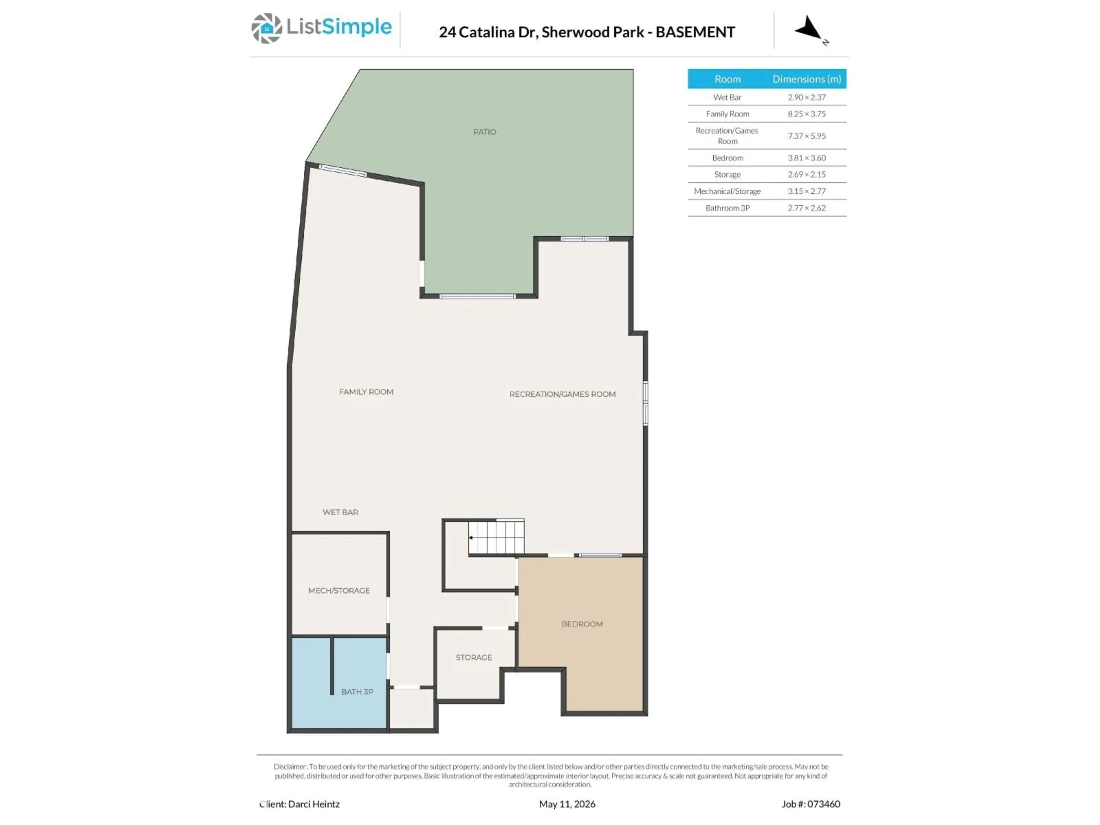 Floor plan for 24 CATALINA DR, Sherwood Park Alberta T8H1R2
