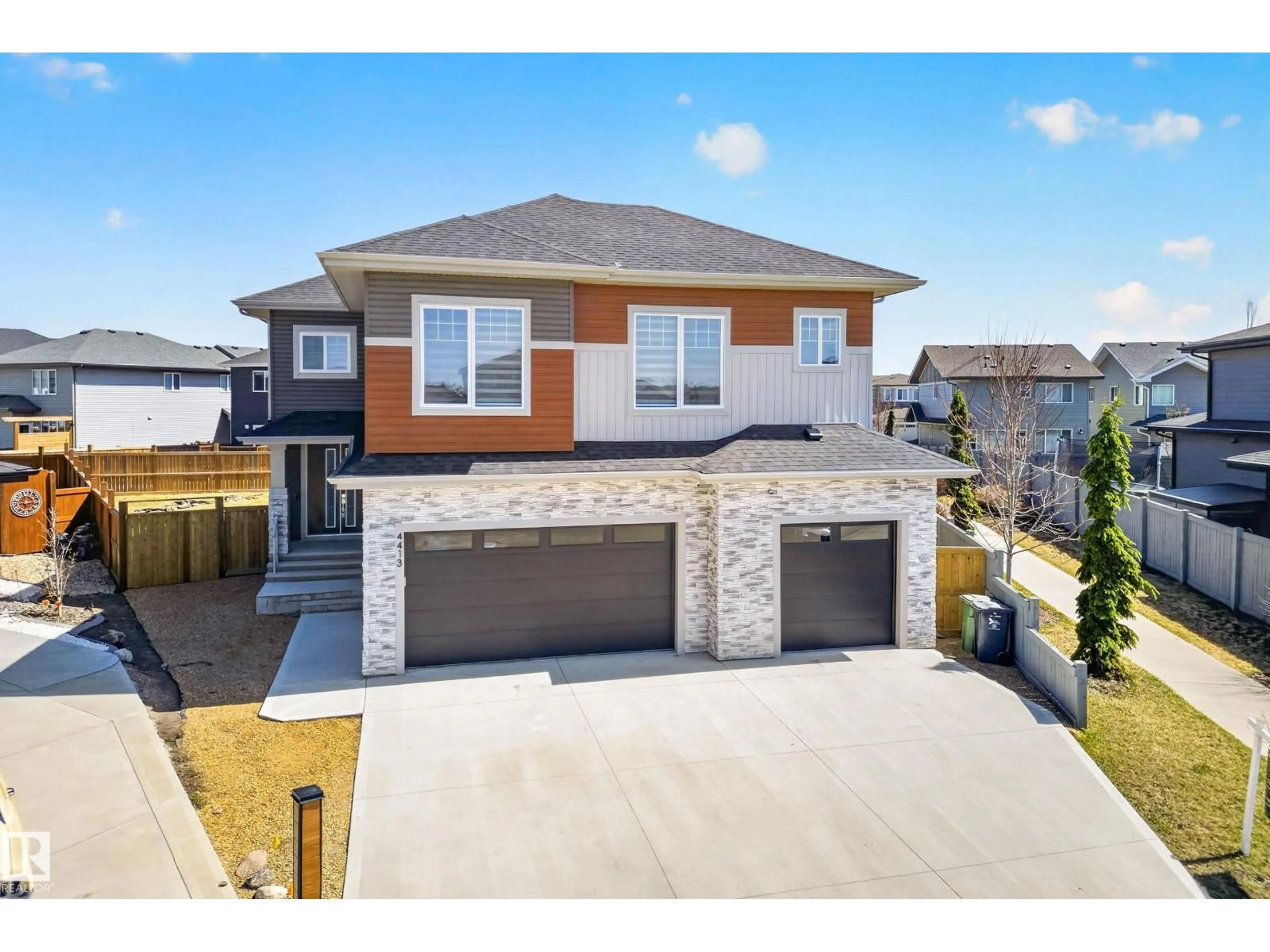 Home with brick exterior material, street for 4413 39 ST, Beaumont Alberta T4X2B7