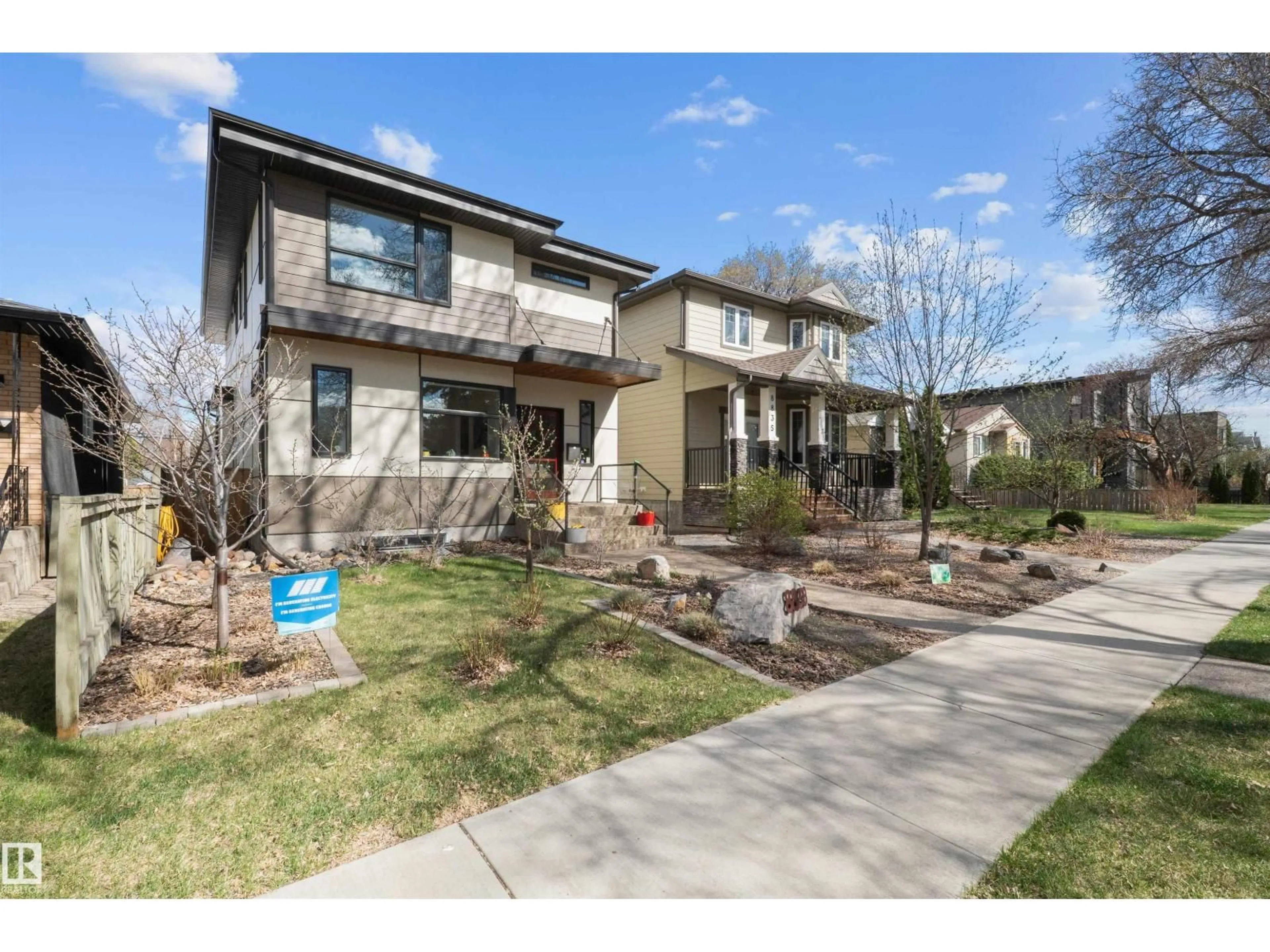 Home with brick exterior material, street for 8839 93 ST, Edmonton Alberta T6C3T2