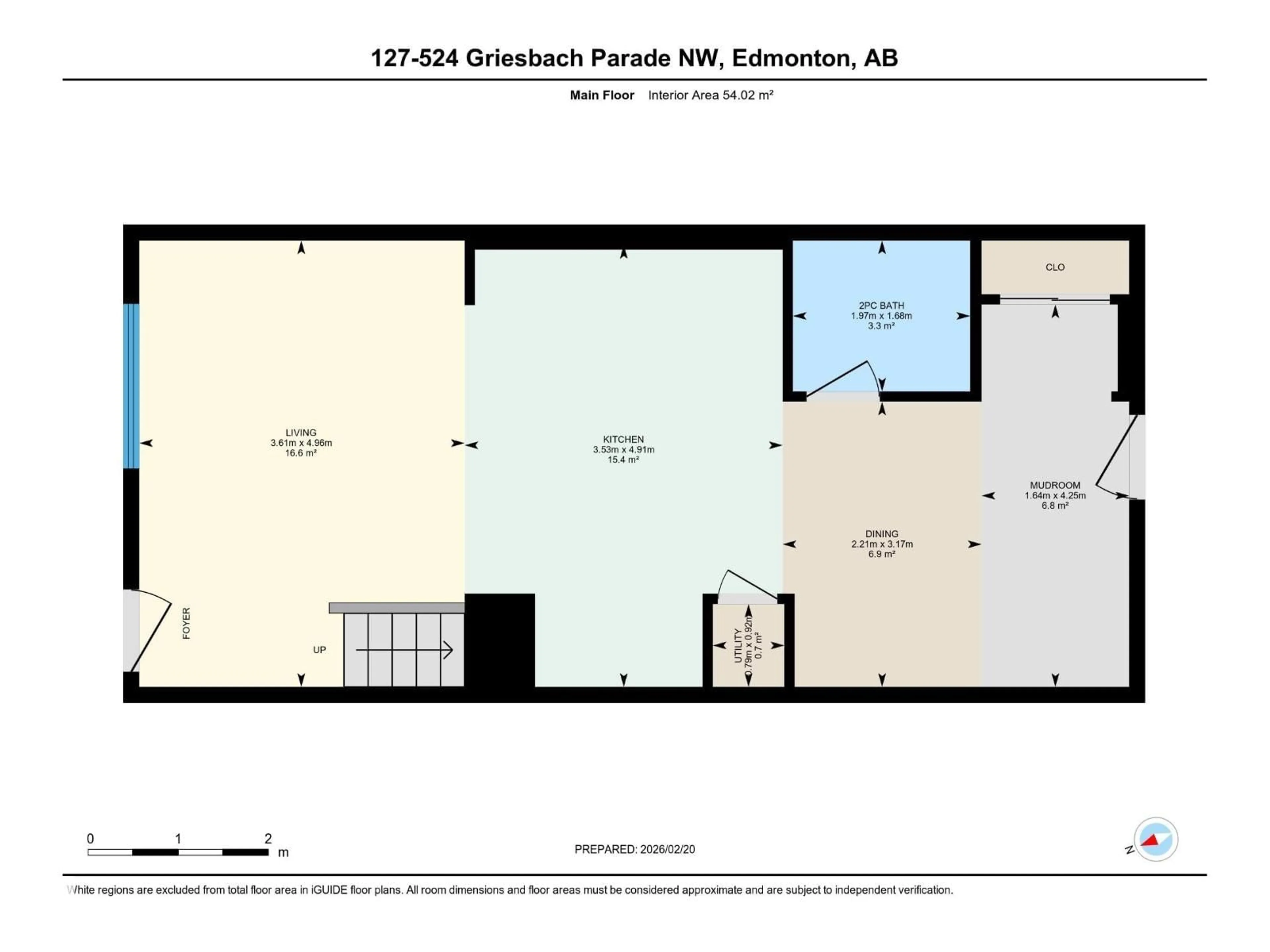 Floor plan for #127 - 524 GRIESBACH PR, Edmonton Alberta T5E6X2