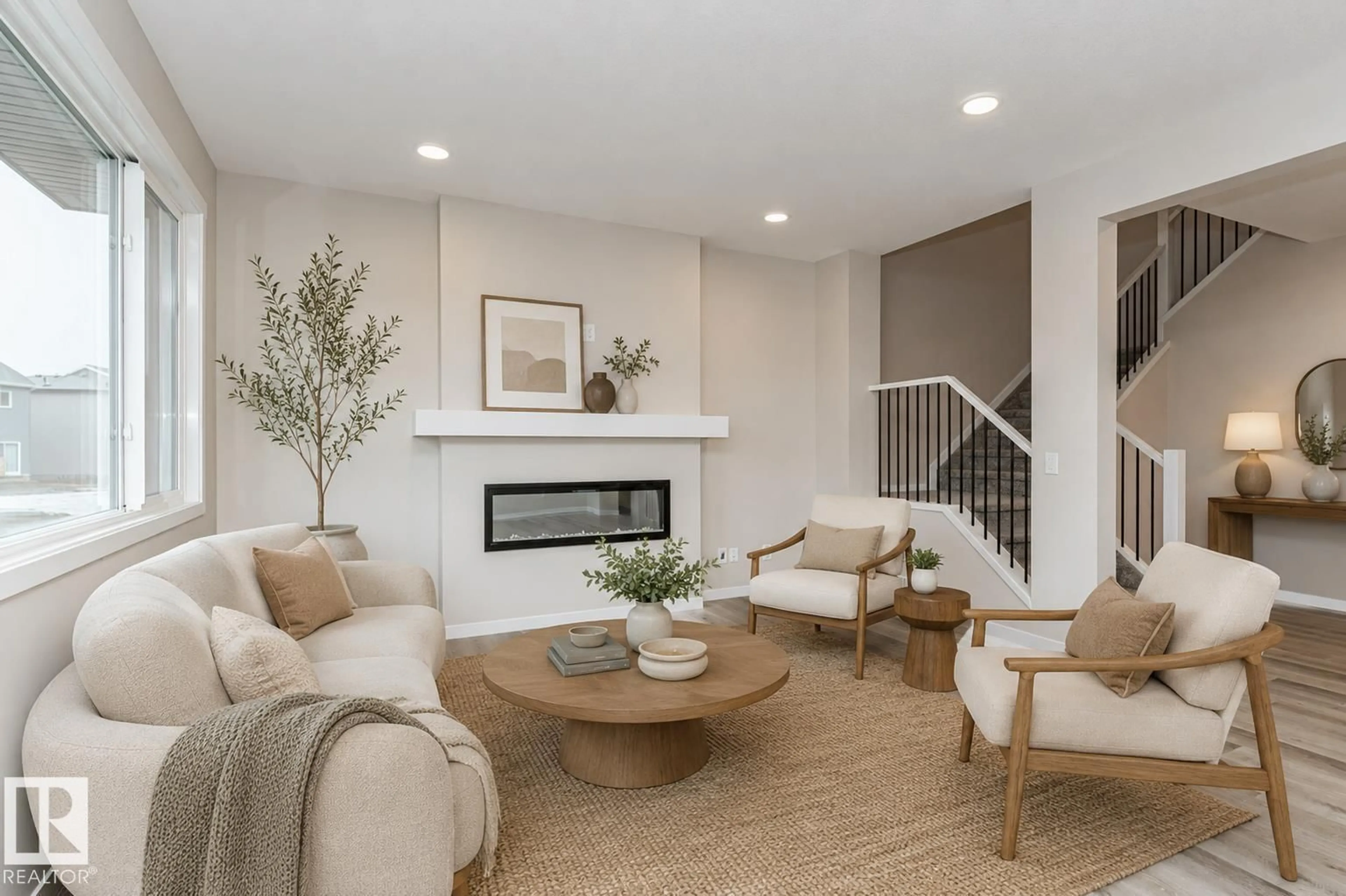 Living room with furniture, unknown for 2616 158 ST, Edmonton Alberta T6W5P6