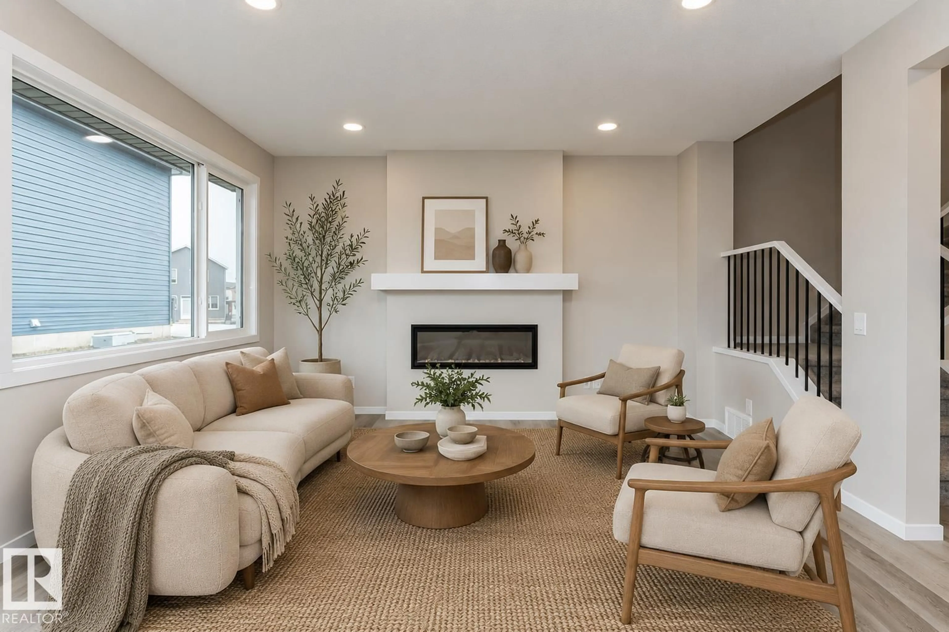 Living room with furniture, unknown for 2616 158 ST, Edmonton Alberta T6W5P6