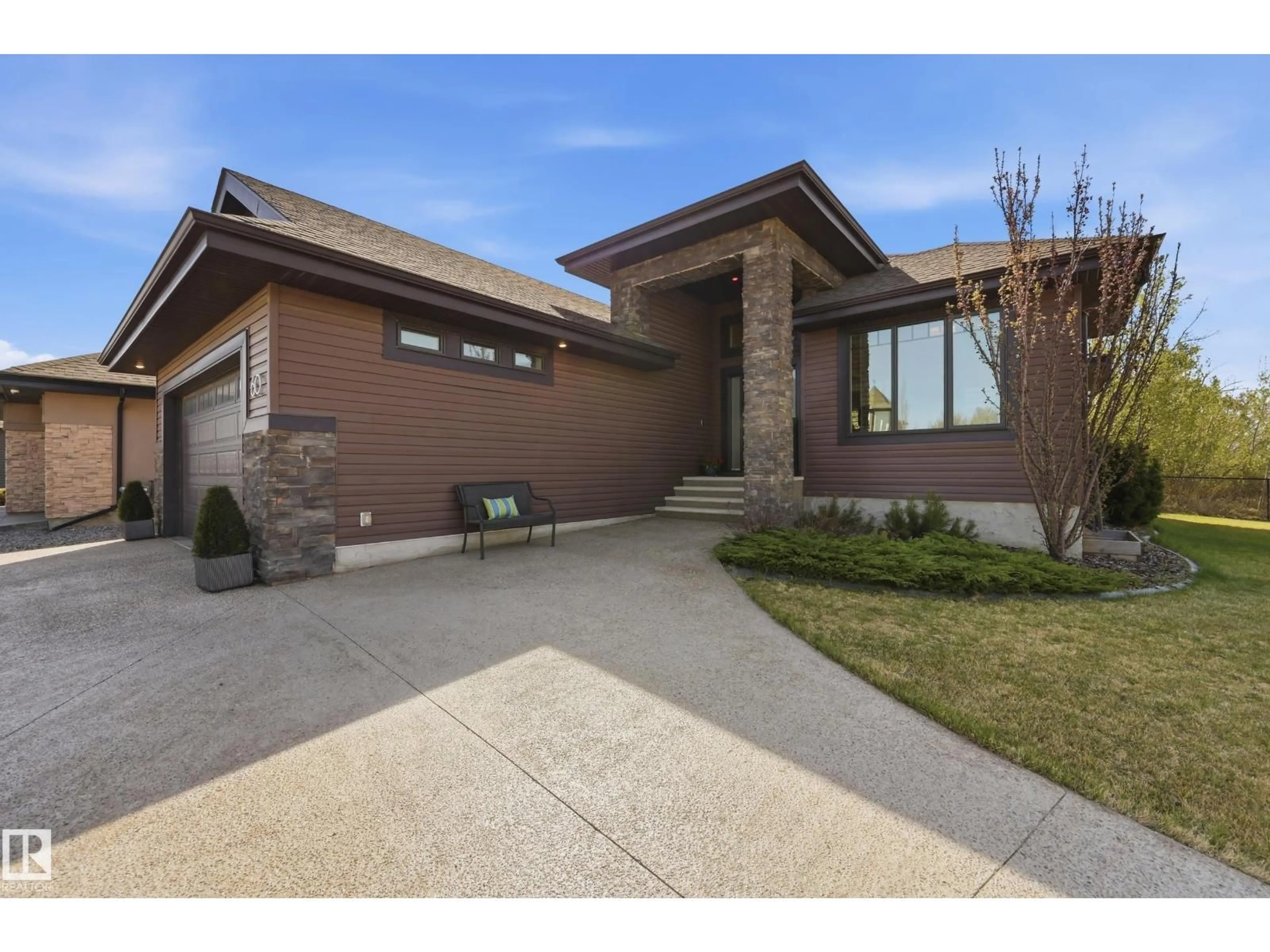 Home with brick exterior material, street for 60 LACOMBE DR, St. Albert Alberta T8N4E8