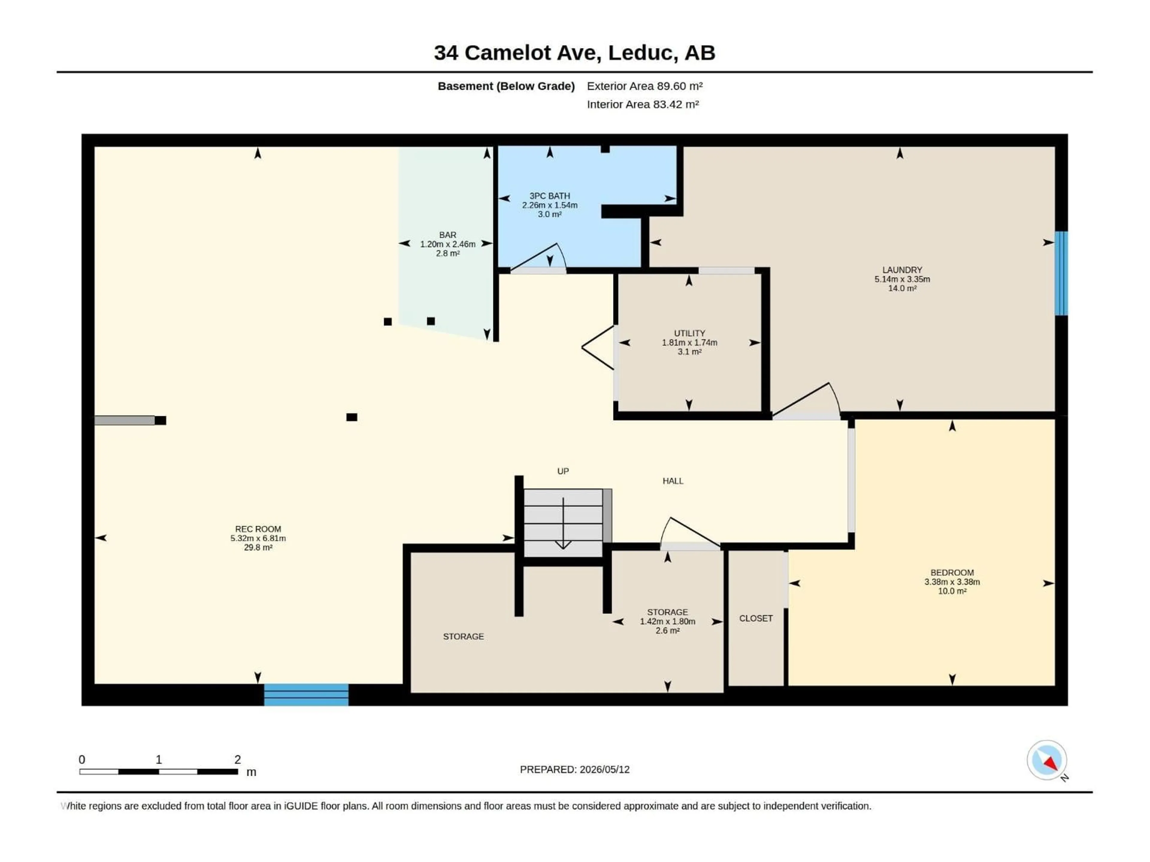 Floor plan for 34 CAMELOT AV, Leduc Alberta T9E4M3