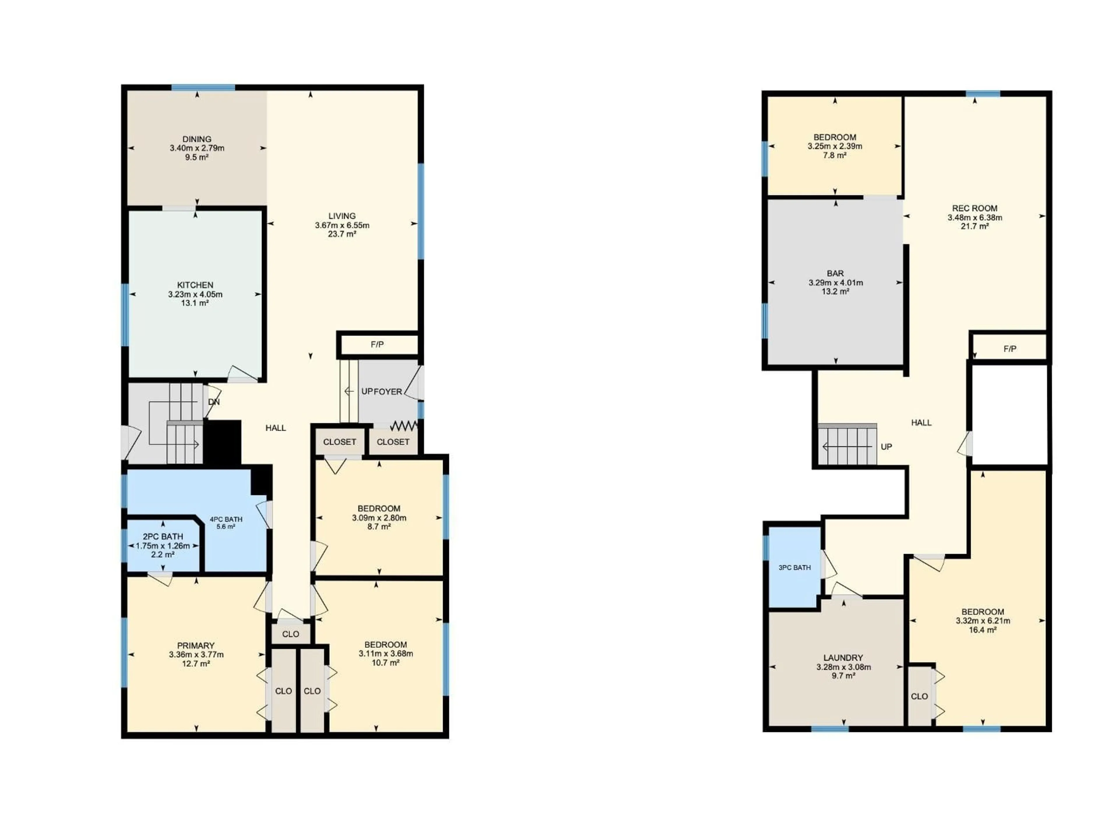 Floor plan for NW - 3711 118 ST, Edmonton Alberta T6J1W8