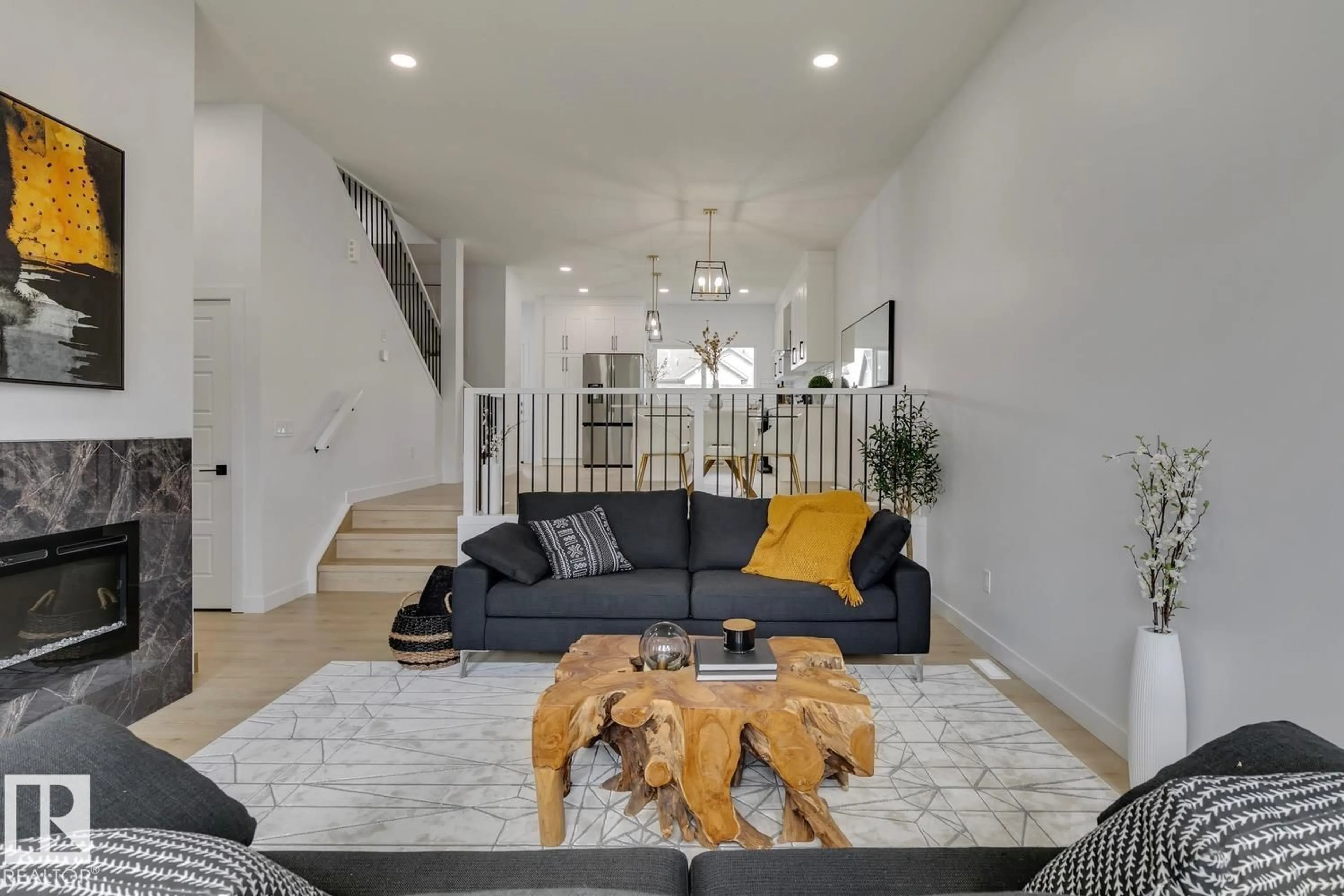 Living room with furniture, unknown for 10213 92A AV, Morinville Alberta T8R2R4