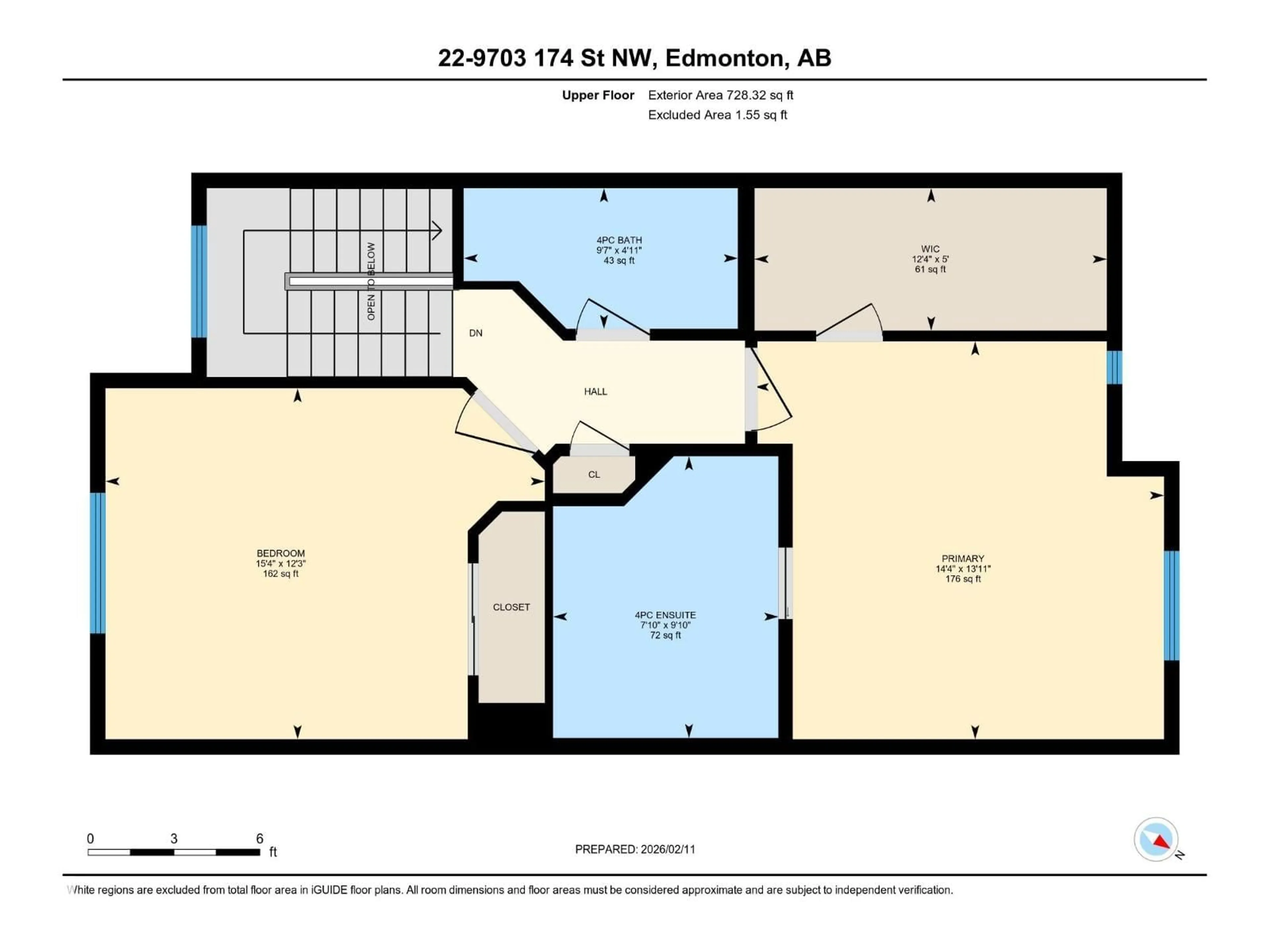 Floor plan for 22 - 9703 174 ST, Edmonton Alberta T5T6C5