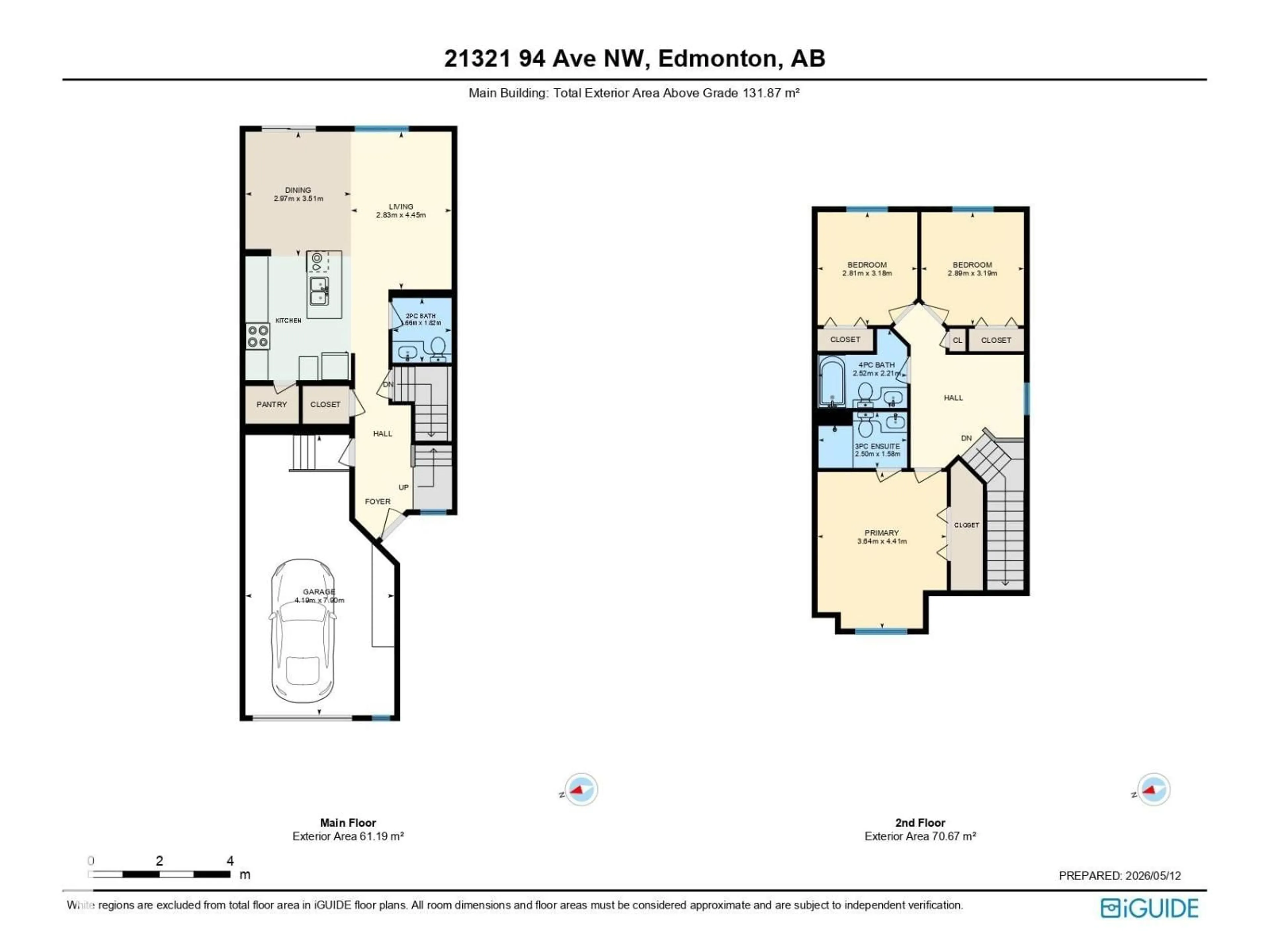 Floor plan for 21321 94 AV, Edmonton Alberta T5T4E5