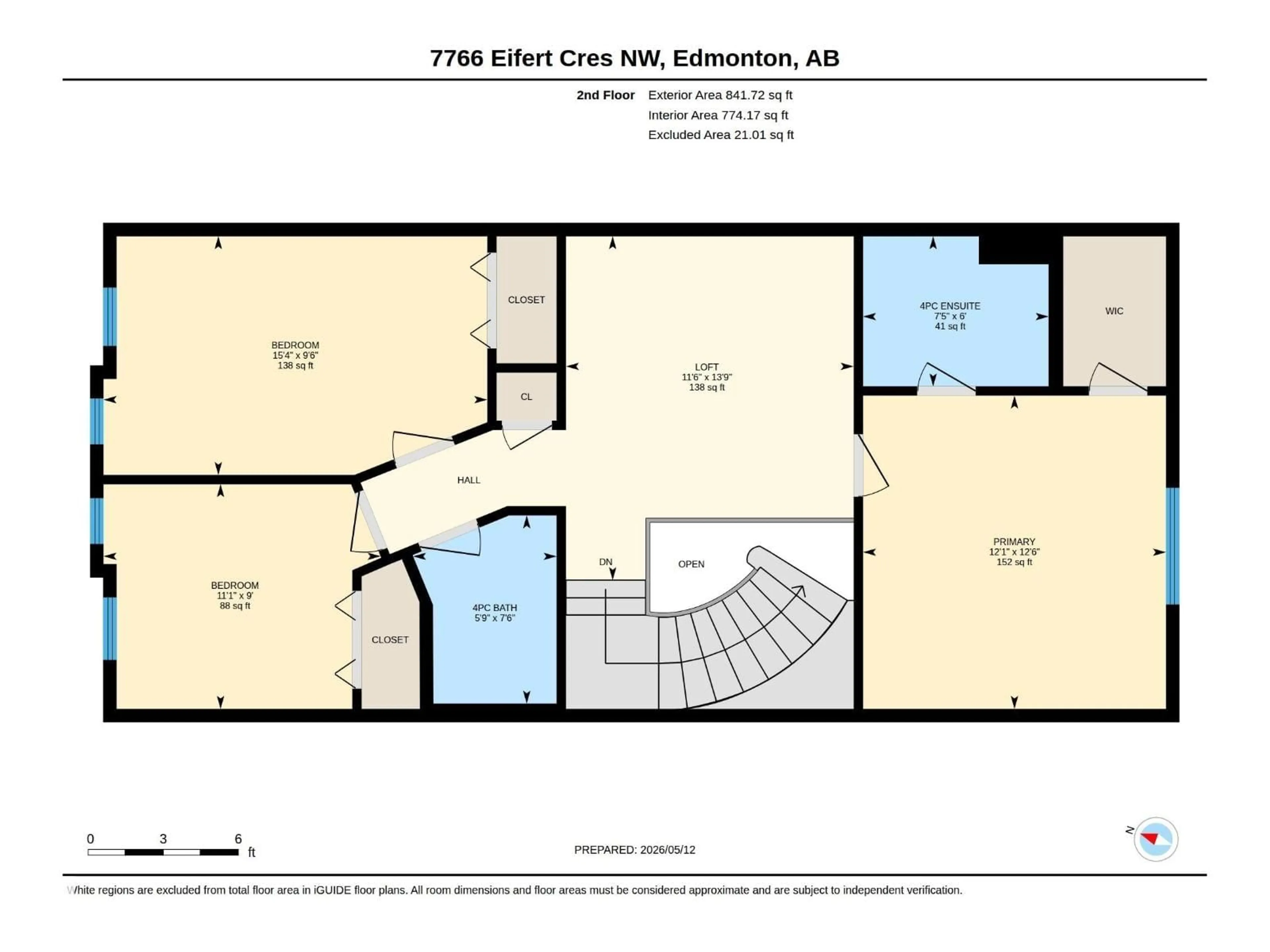 Floor plan for 7766 EIFERT CR, Edmonton Alberta T6M0W1