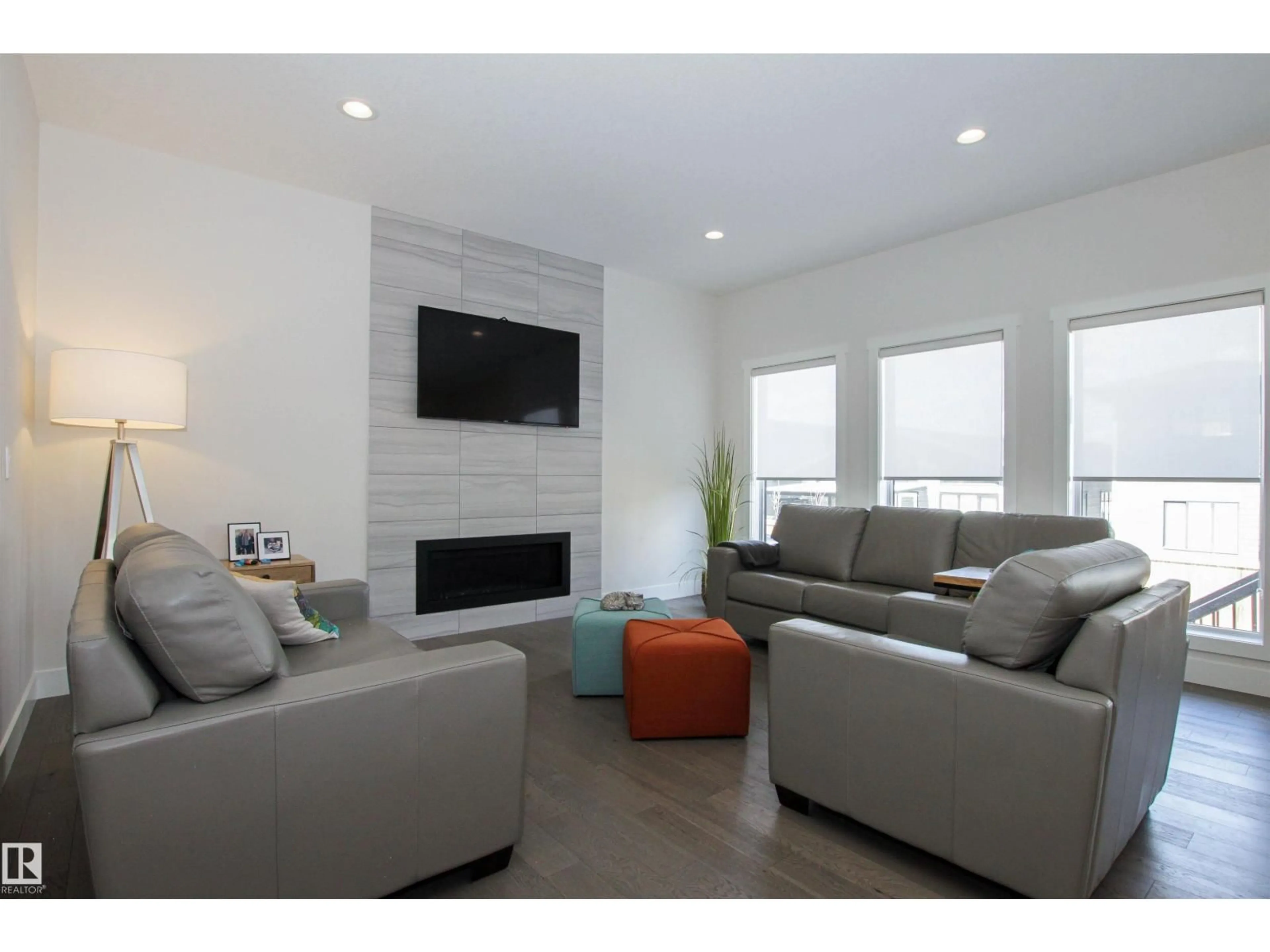 Living room with furniture, unknown for 48 AMESBURY WD, Sherwood Park Alberta T8B0B5