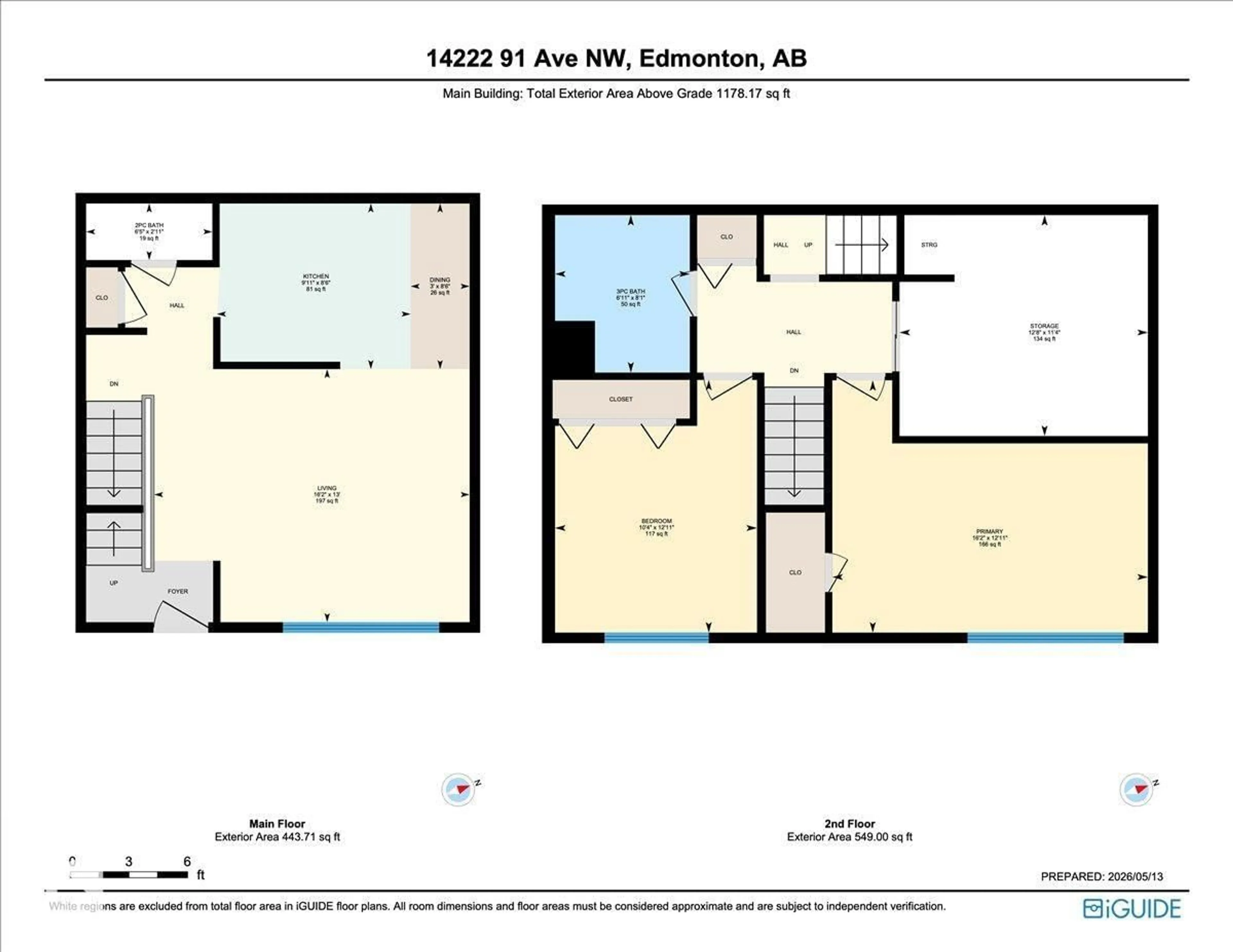 Floor plan for 14222 91 AV, Edmonton Alberta T5R4Y4