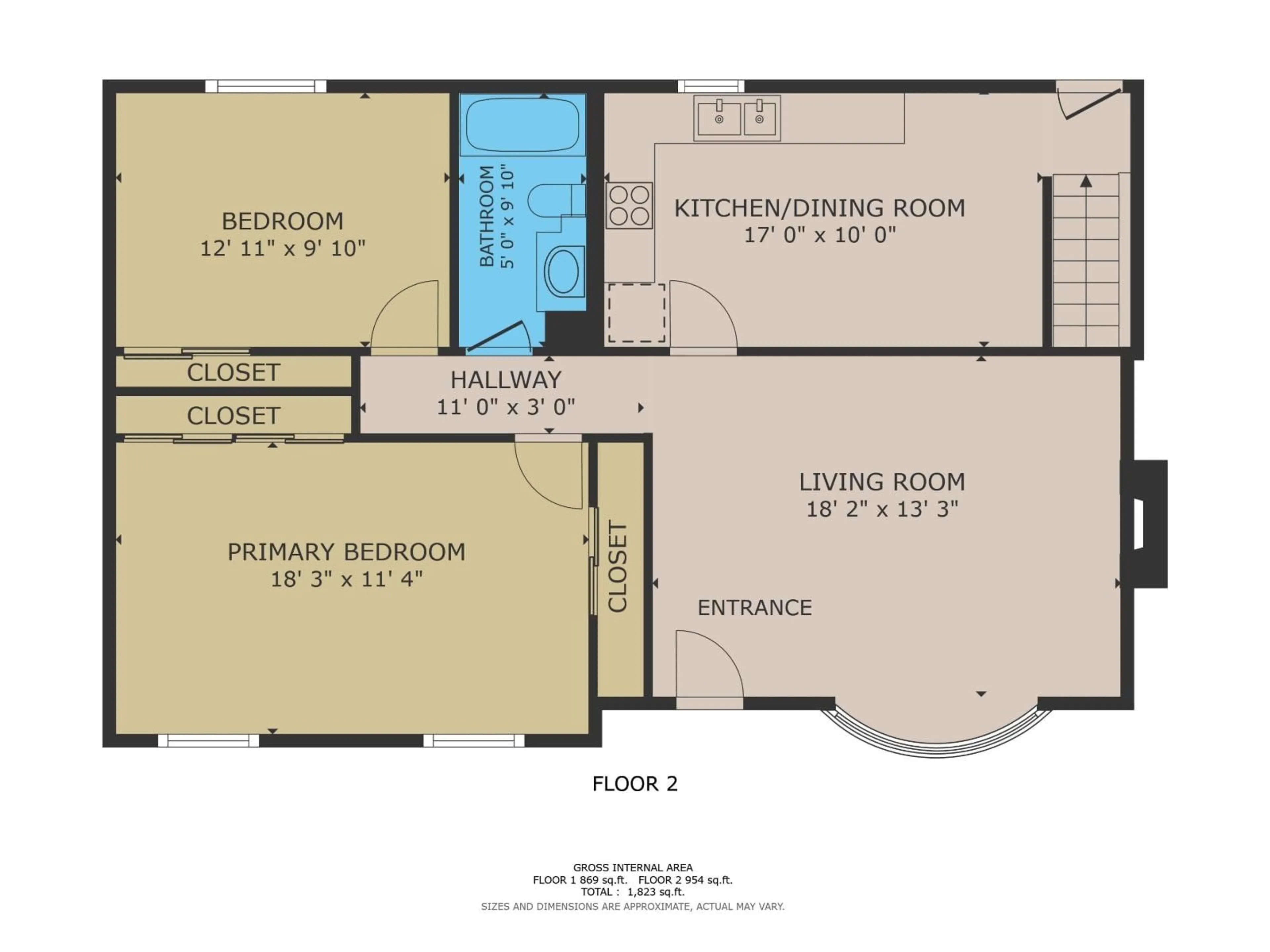 Floor plan for 8553 92 AV, Fort Saskatchewan Alberta T8L1A1