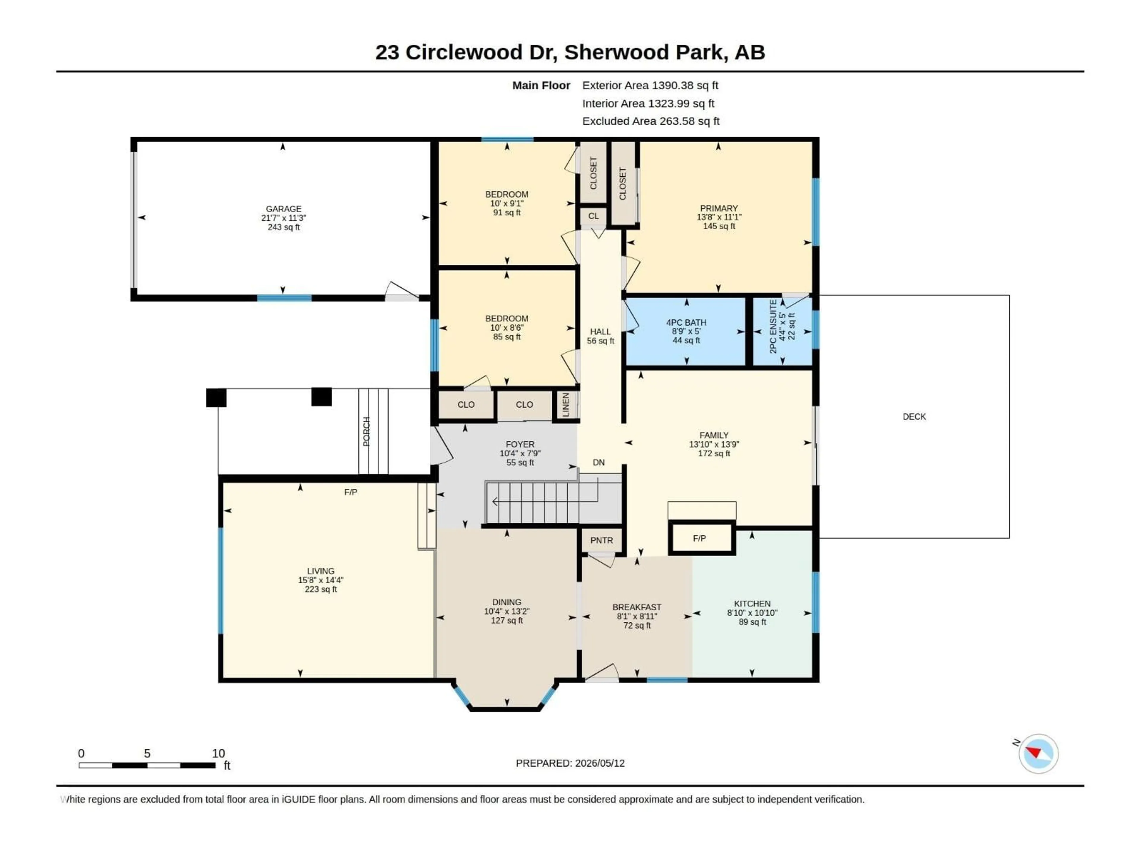 Floor plan for 23 CIRCLEWOOD DR, Sherwood Park Alberta T8A0K5