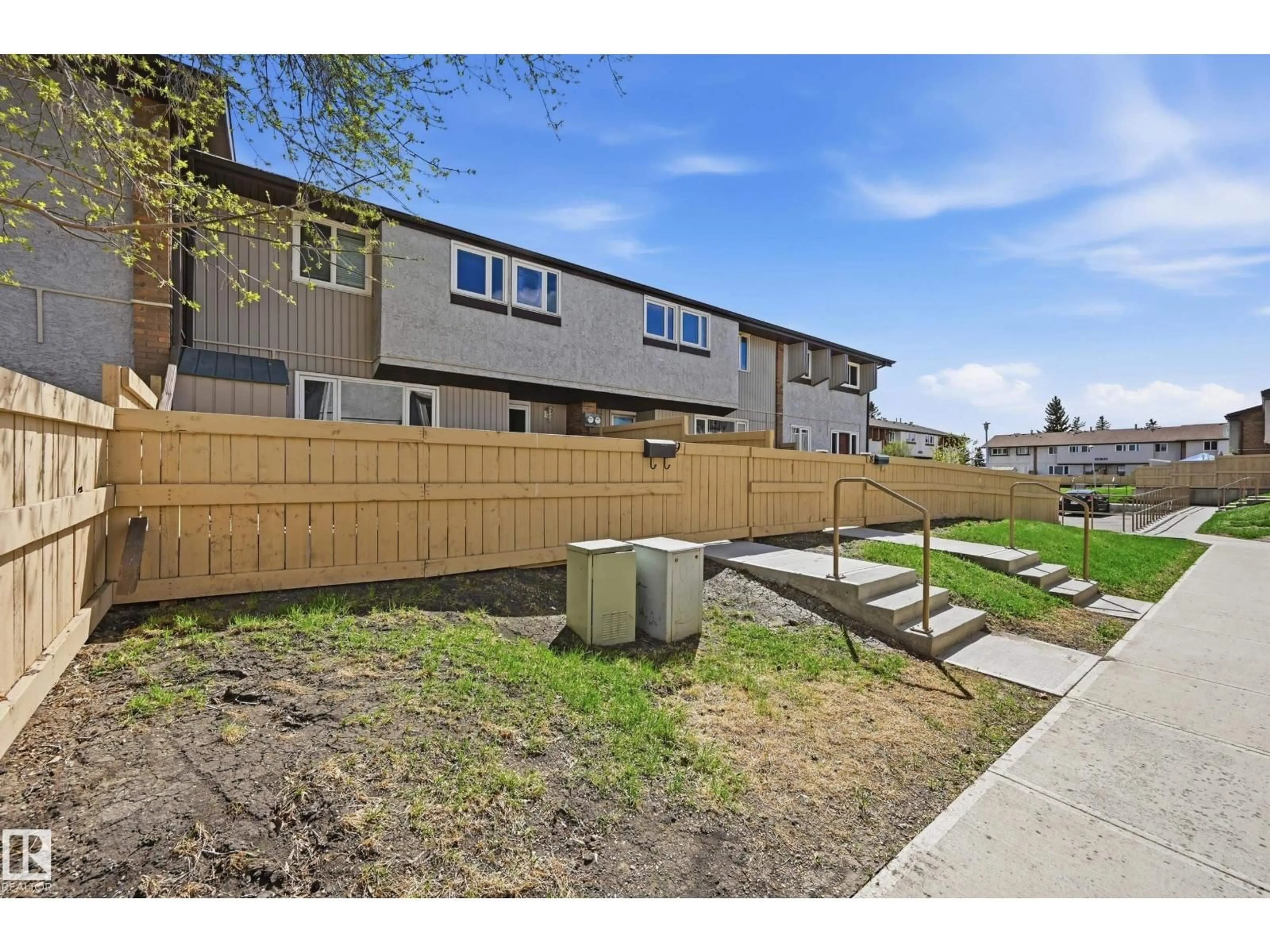 Patio, street for #9 - 8020 141 AV NW, Edmonton Alberta T5C2N9