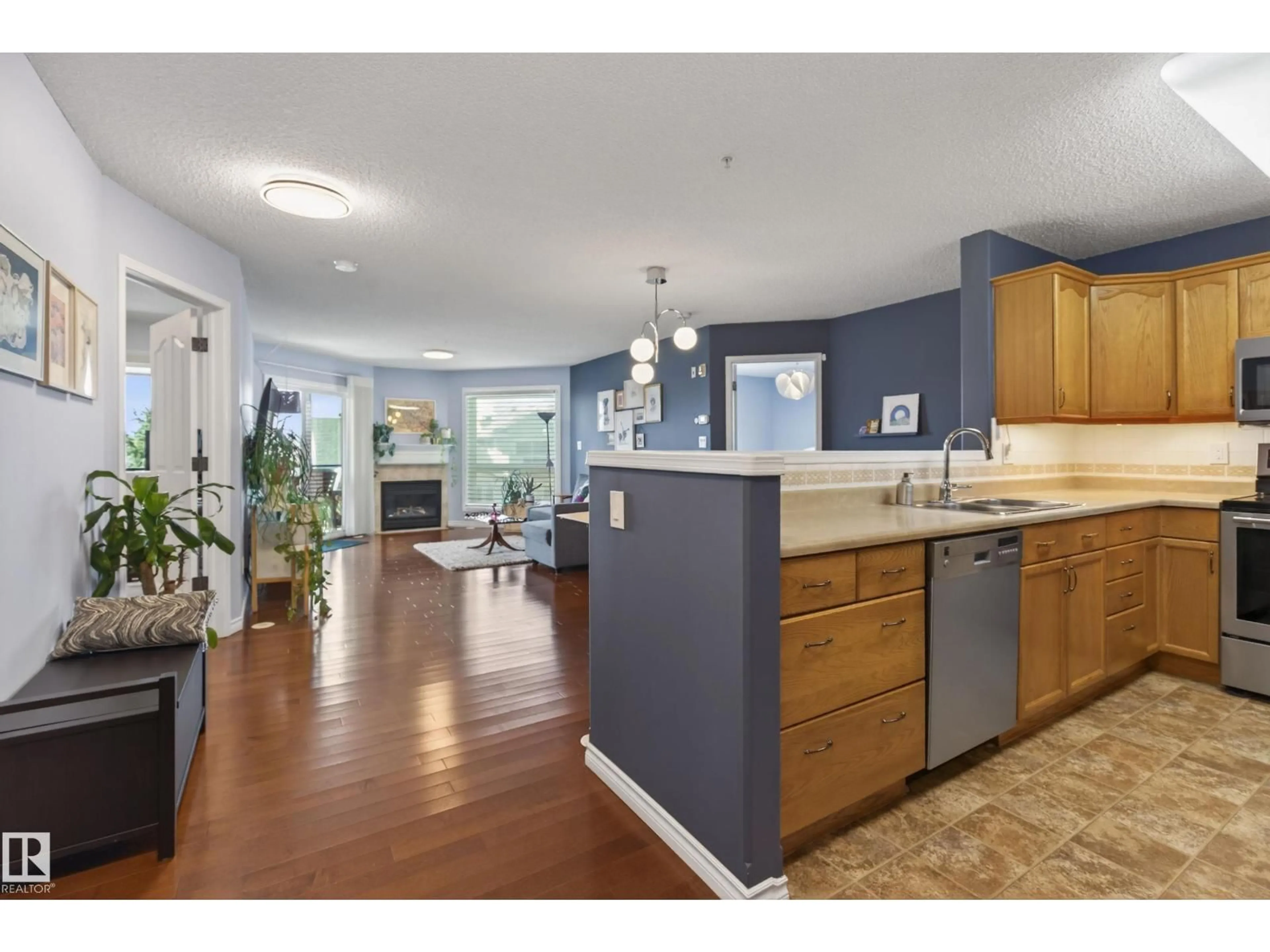 Open concept kitchen, unknown for #406 - 7839 96 ST, Edmonton Alberta T6C4R4