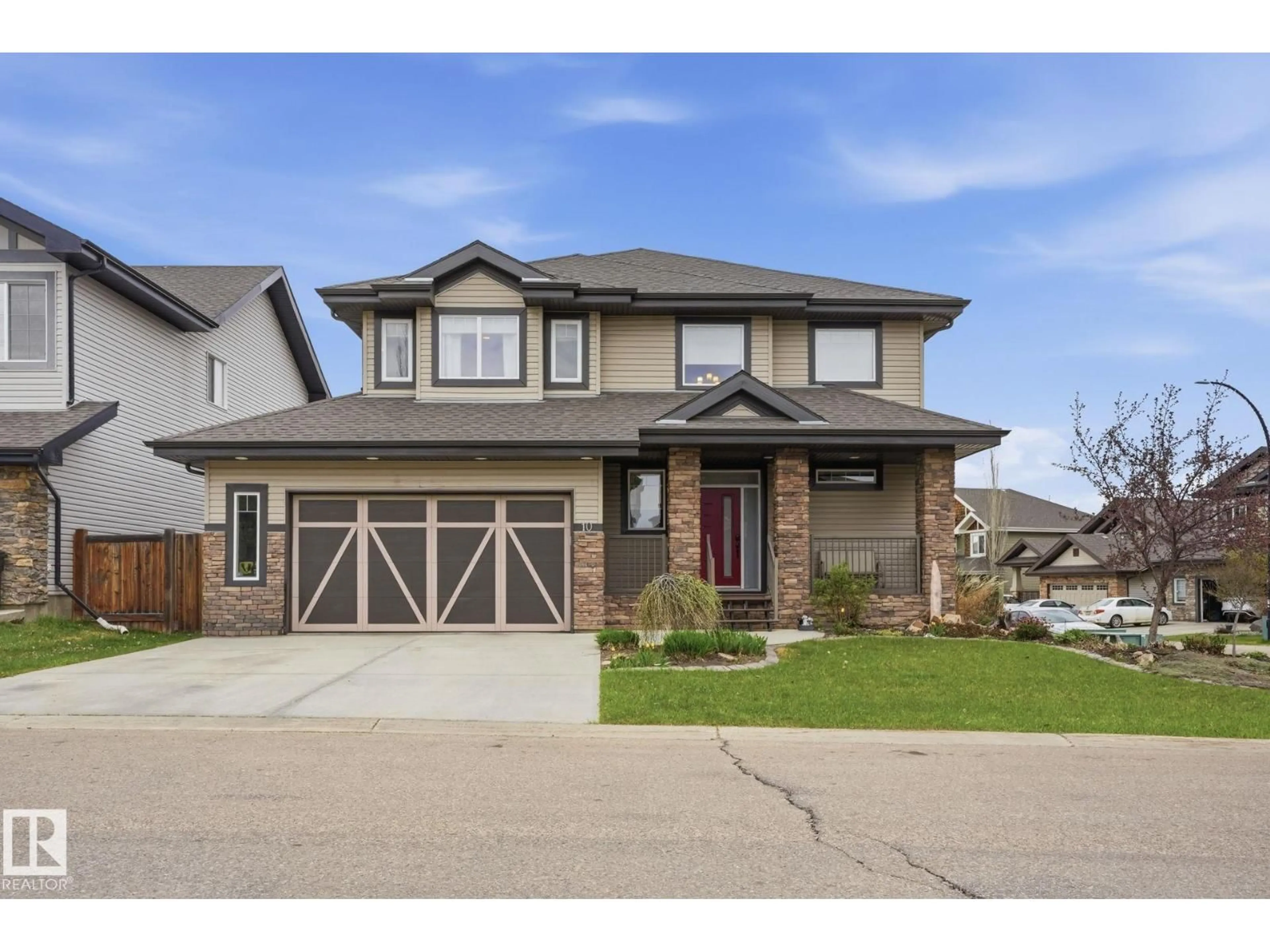 Home with brick exterior material, street for 10 VERONA CR, Spruce Grove Alberta T7X0J7