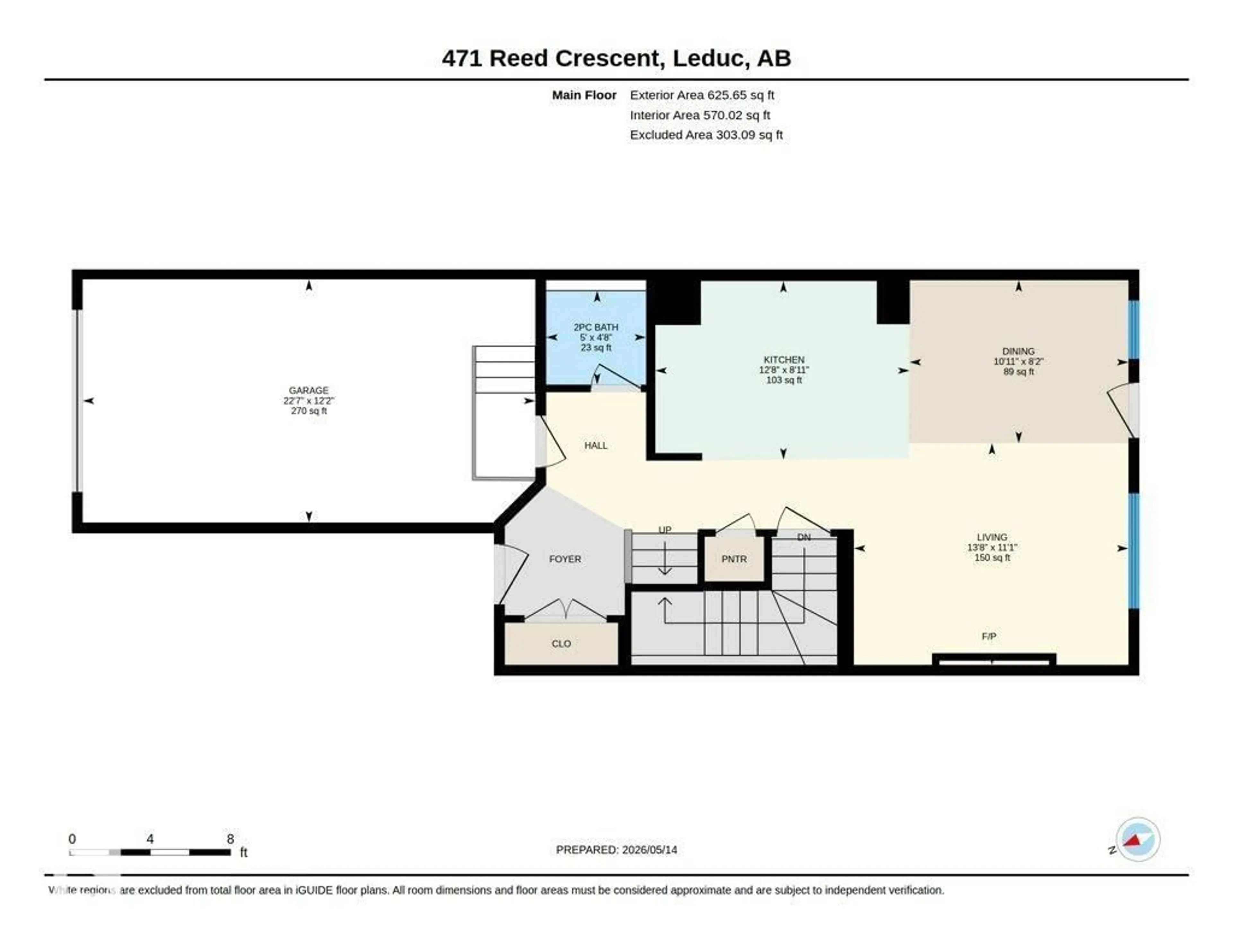 Floor plan for 471 REED CR, Leduc Alberta T9E0R5