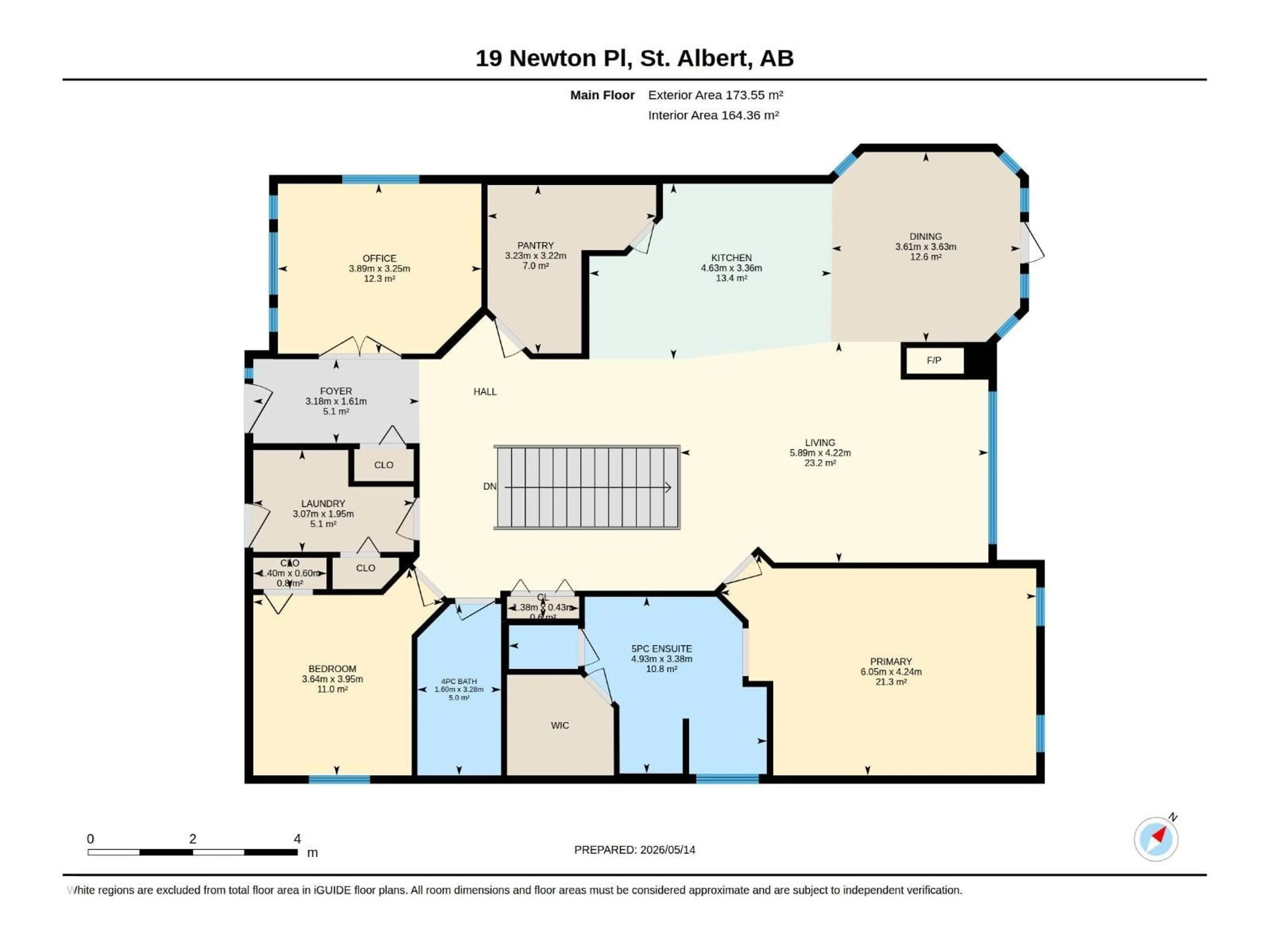 Floor plan for 19 NEWTON PL, St. Albert Alberta T8N3V8