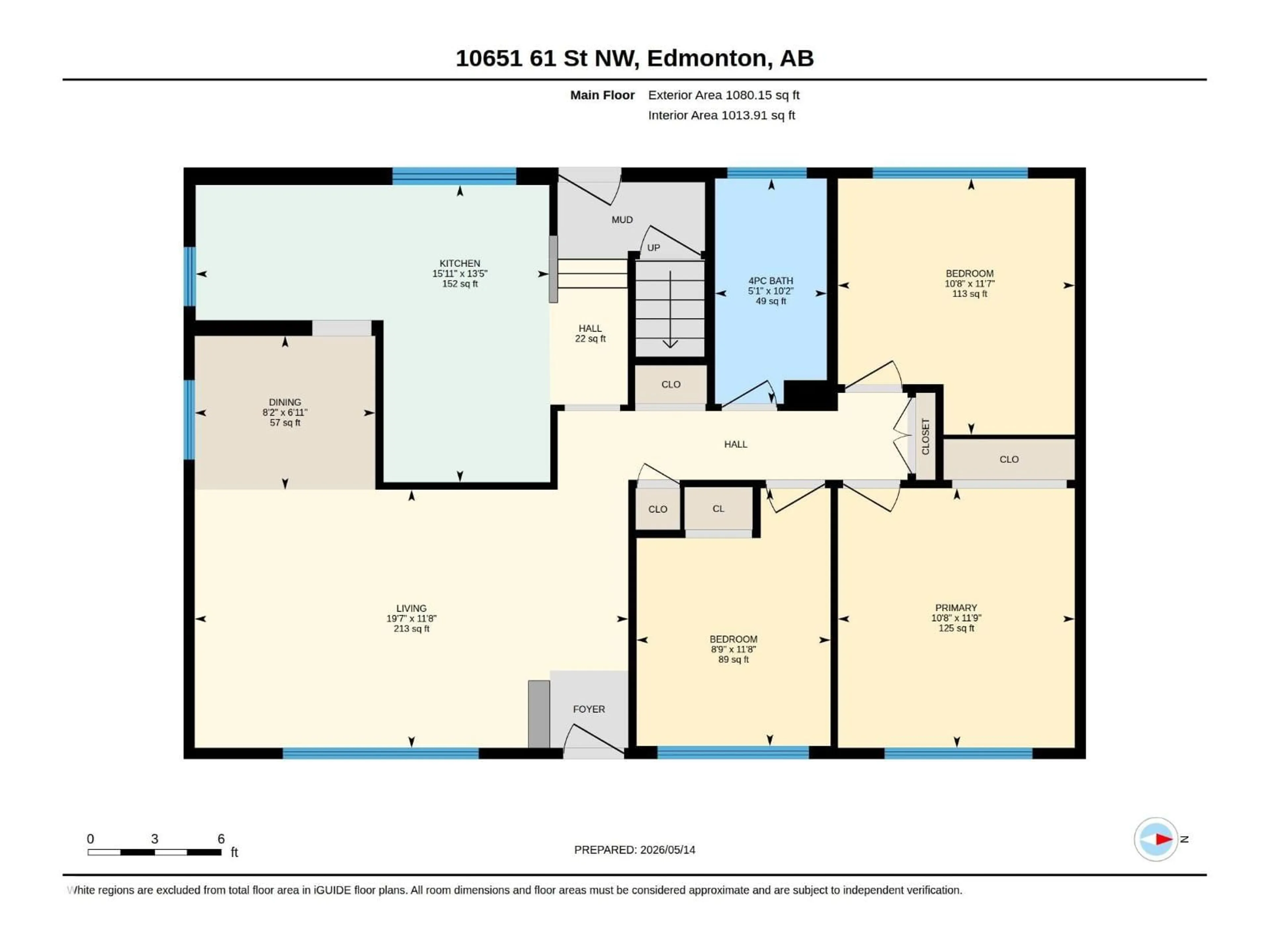 Floor plan for NW - 10651 61 ST, Edmonton Alberta T6A2L4