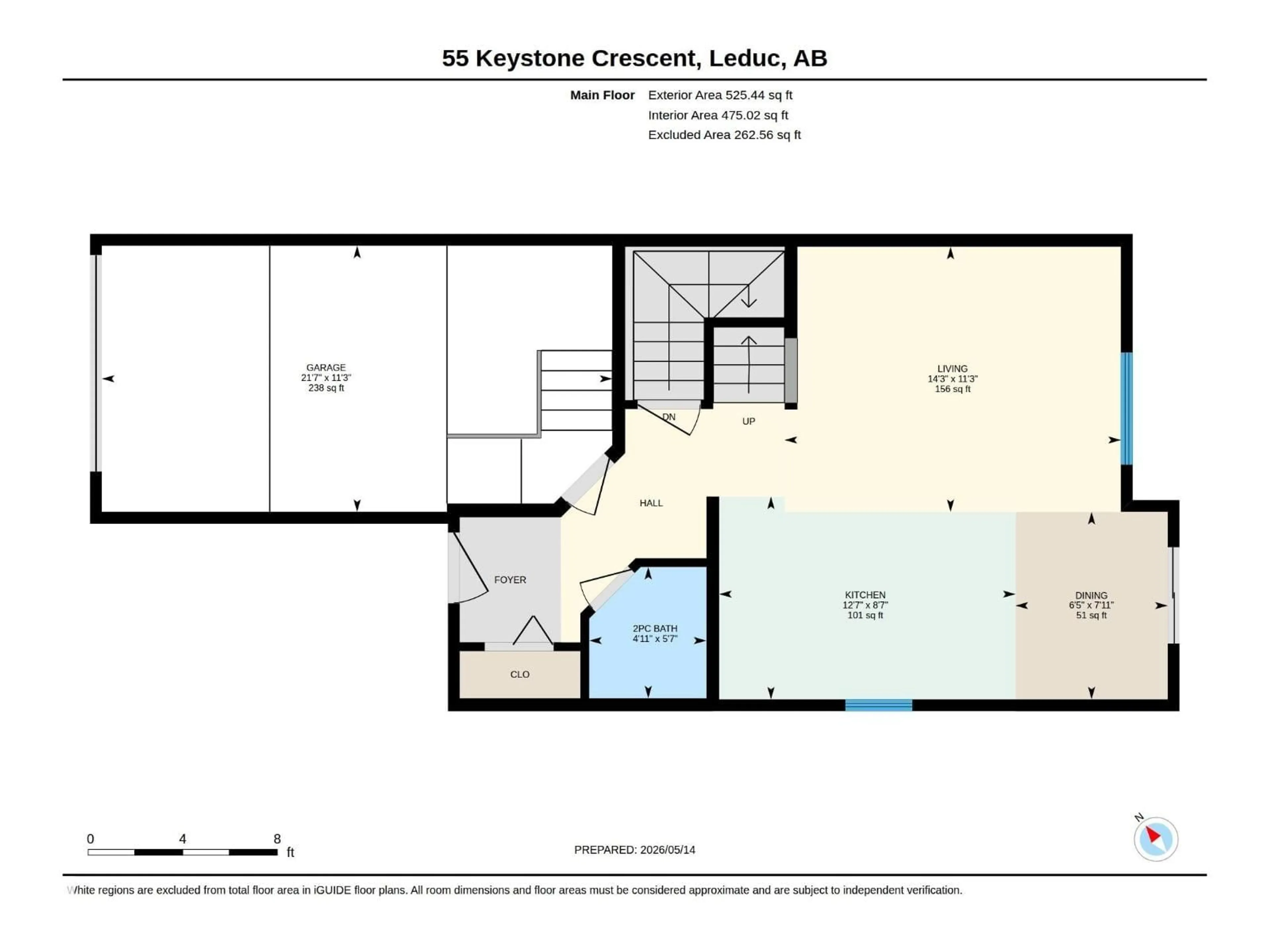 Floor plan for 55 KEYSTONE CR, Leduc Alberta T9E0M5