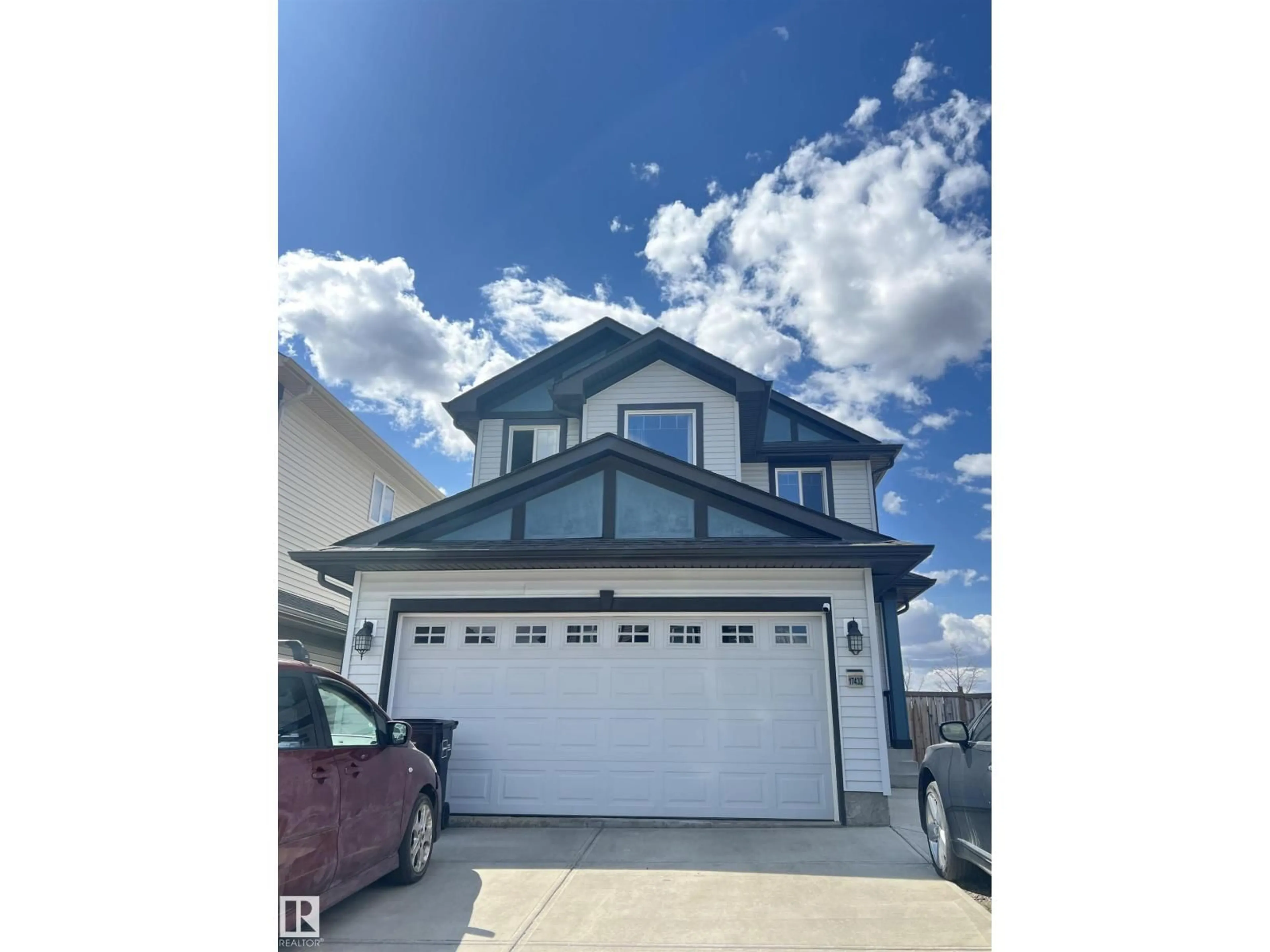 Home with vinyl exterior material, street for 17432 120 ST, Edmonton Alberta T5K0K6
