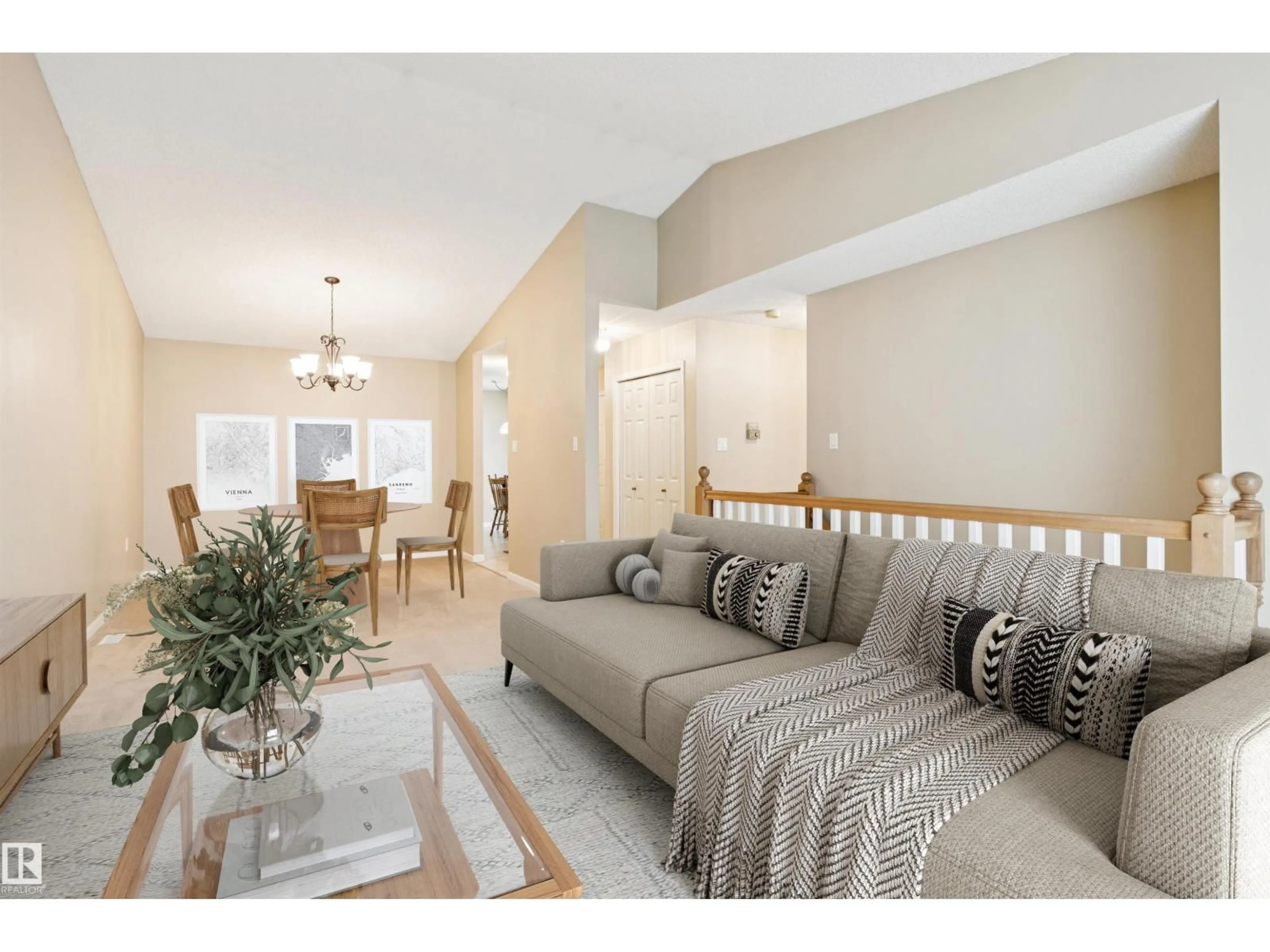 Living room with furniture, unknown for 303 - 38 TWIN BROOKS DR, Edmonton Alberta T6J6V3