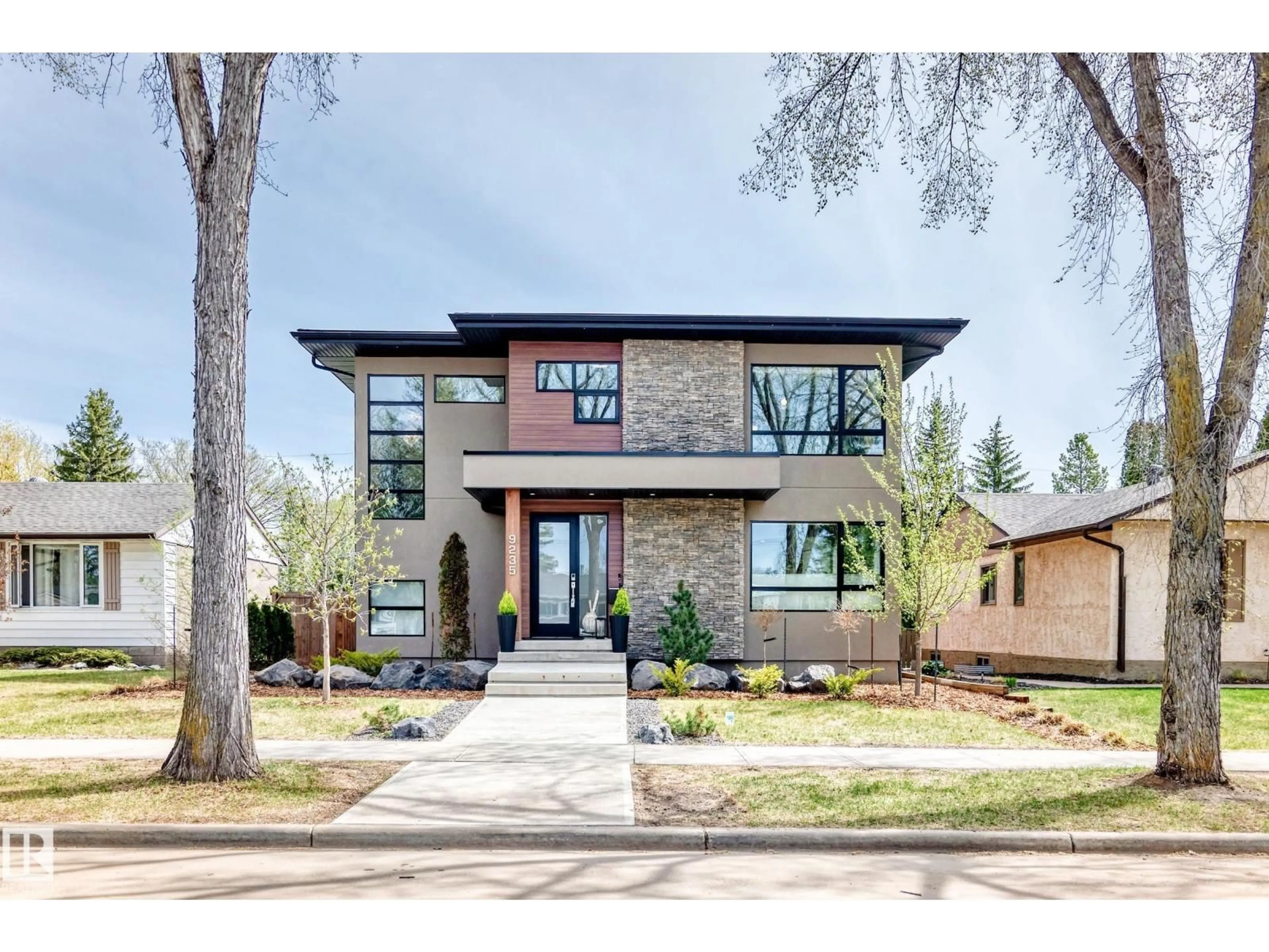 Home with brick exterior material, street for NW - 9235 148 ST, Edmonton Alberta T5R1A4