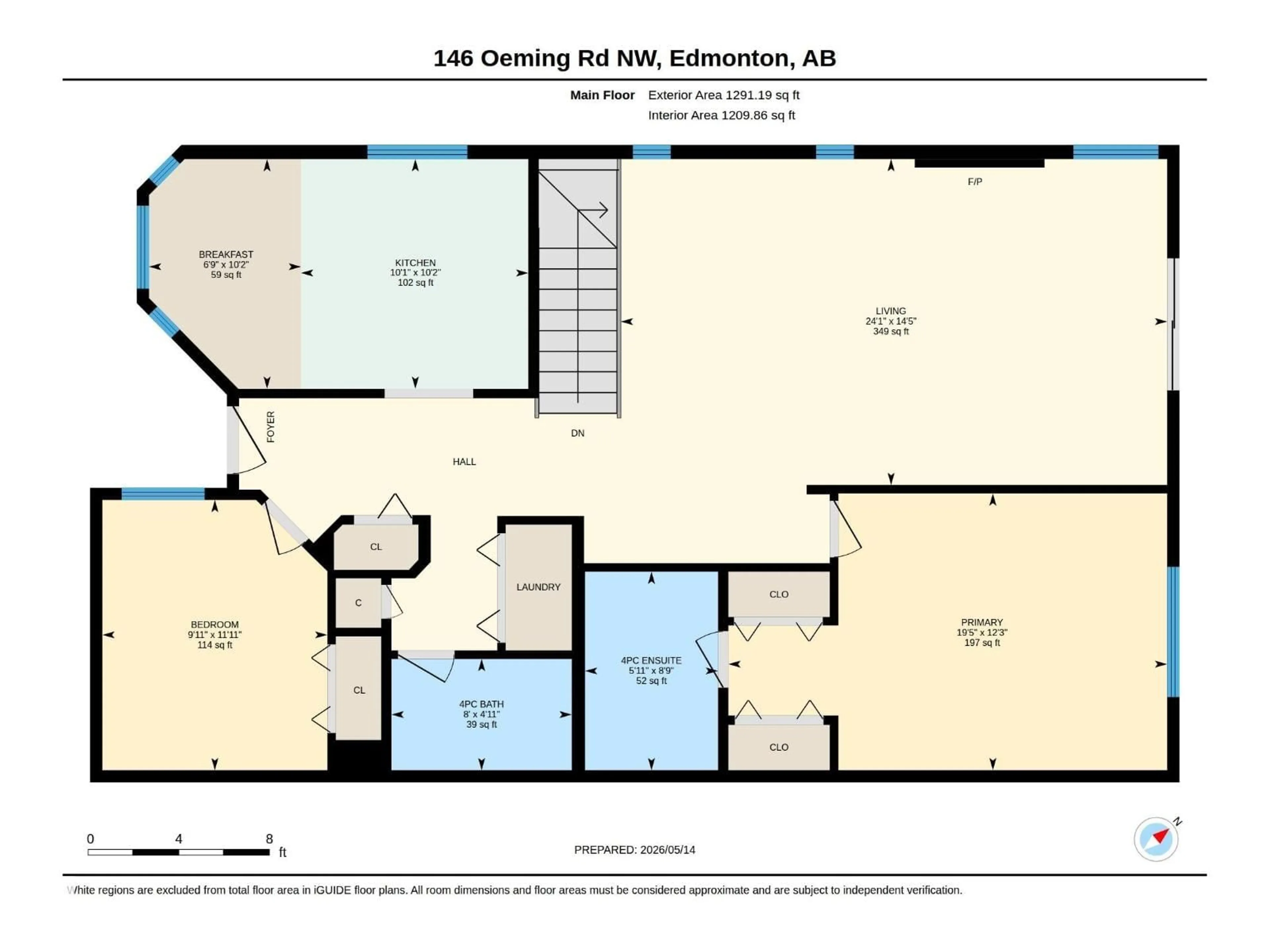 Floor plan for 146 OEMING RD, Edmonton Alberta T6R2G5