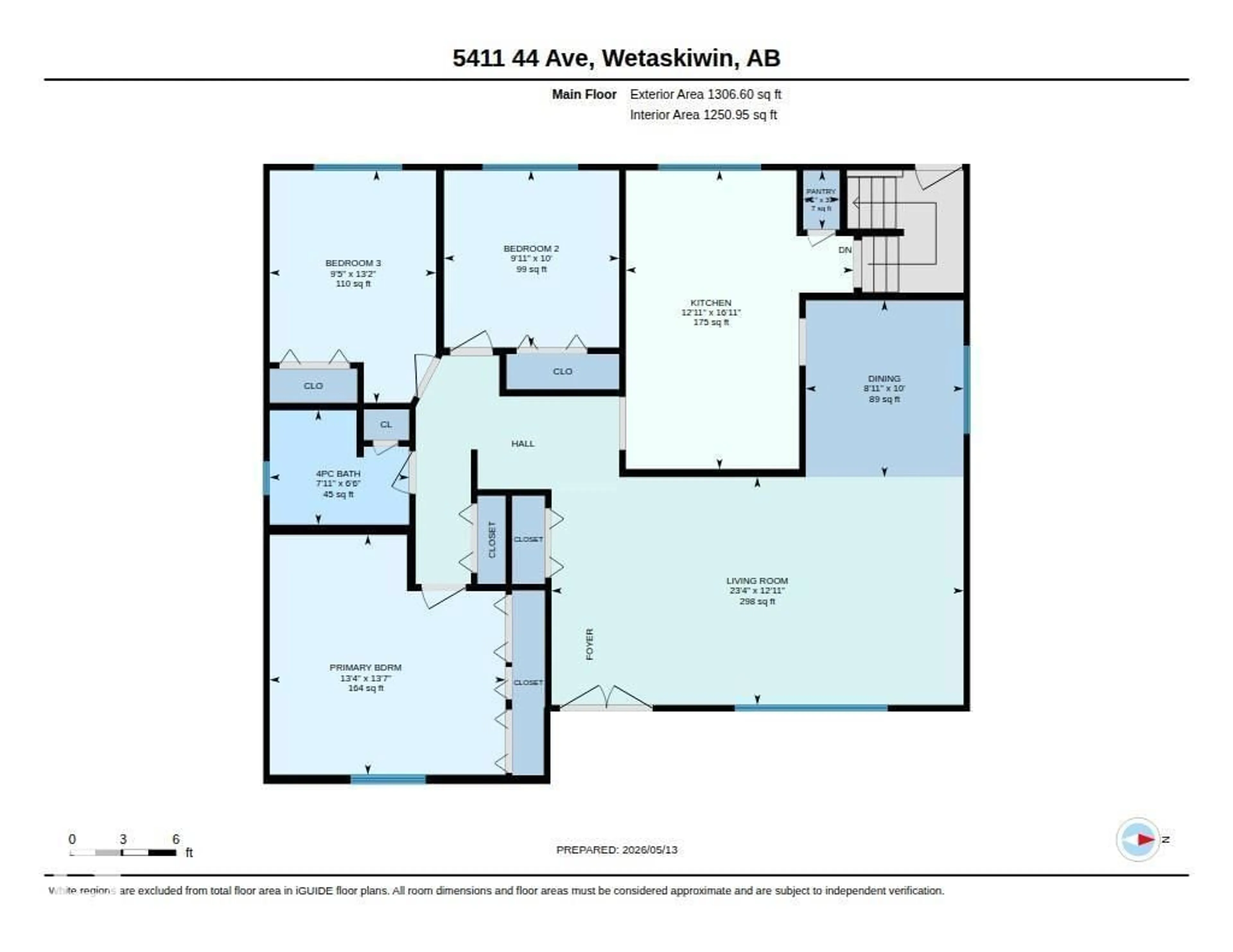 Floor plan for 5411 44 AV, Wetaskiwin Alberta T9A0C6