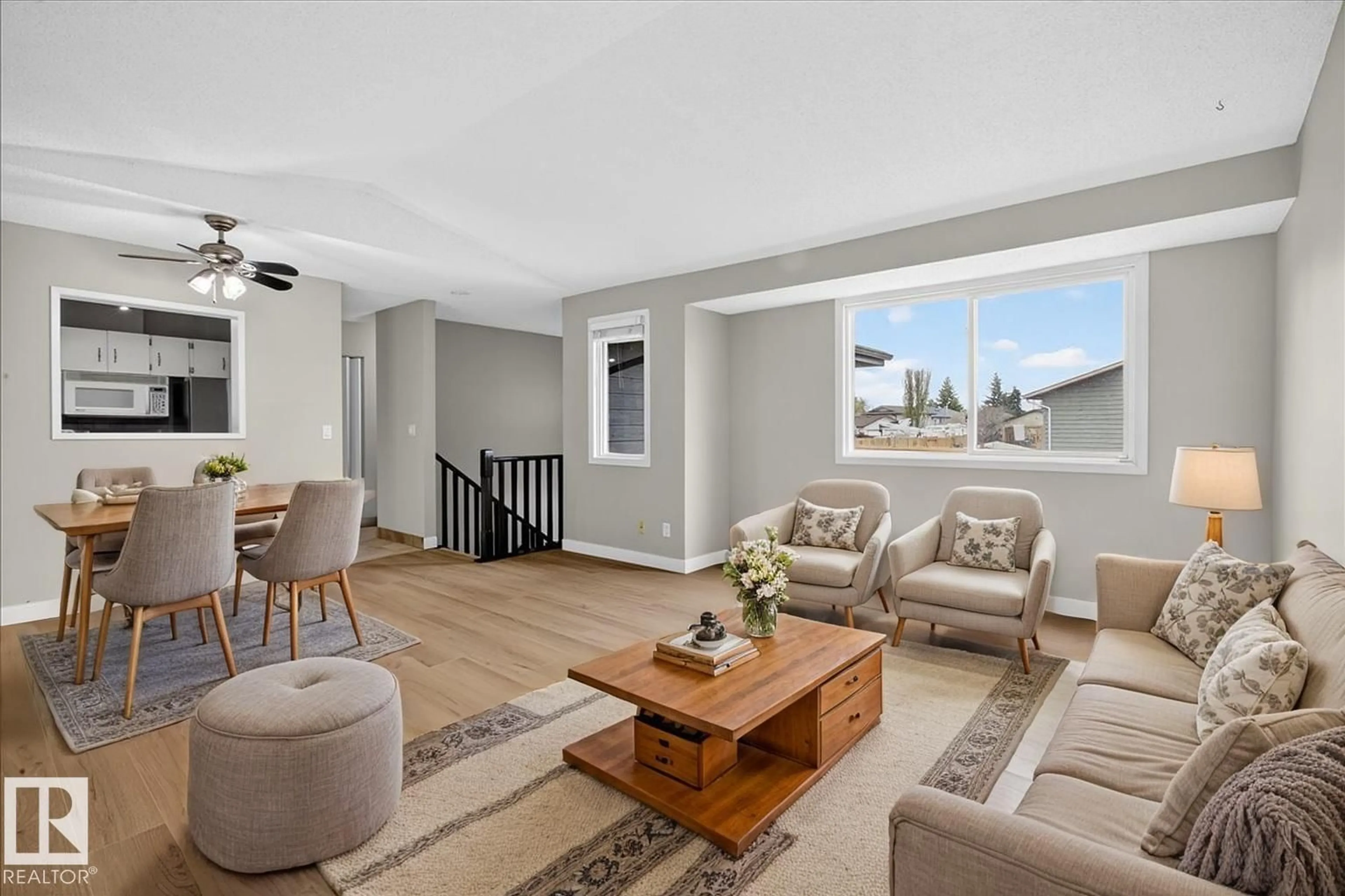 Living room with furniture, unknown for 1066 KNOTTWOOD RD, Edmonton Alberta T6K3R4