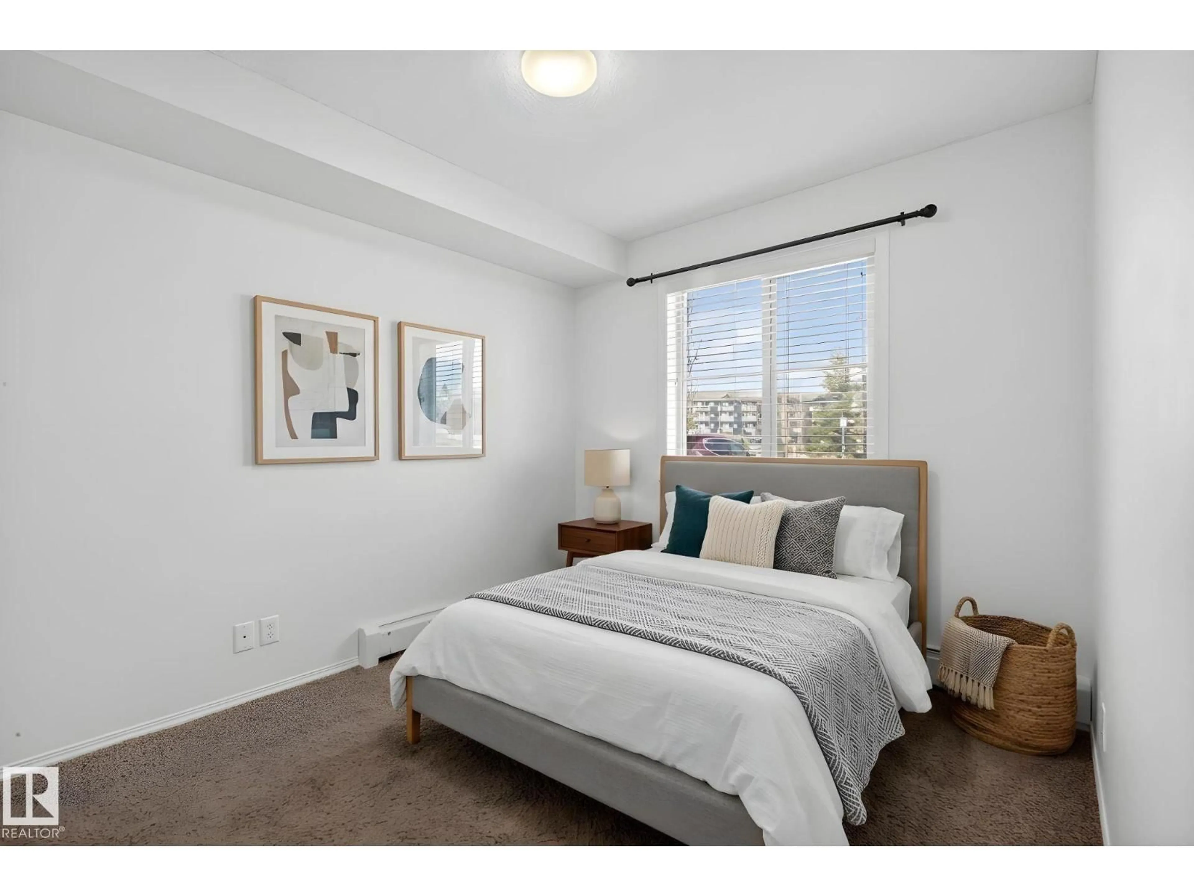 Bedroom with bed, unknown for #117 - 12035 22 AV, Edmonton Alberta T6W2X9