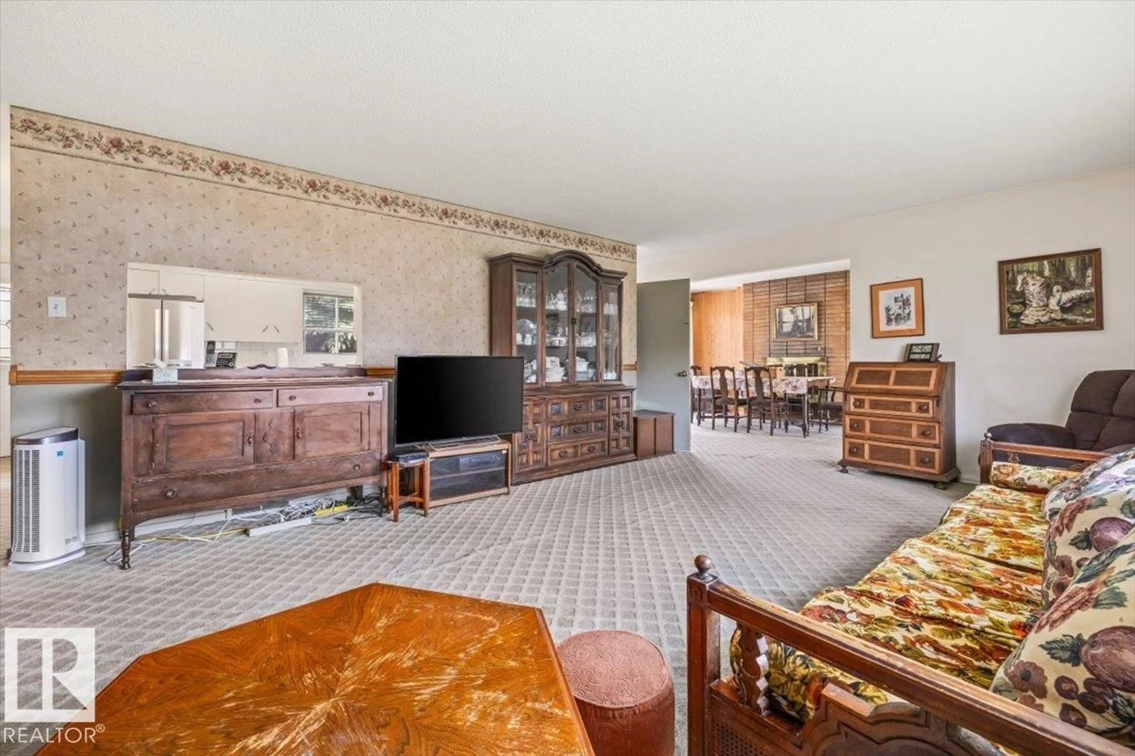 Living room with furniture, unknown for 9732 64 ST, Edmonton Alberta T6B1R3