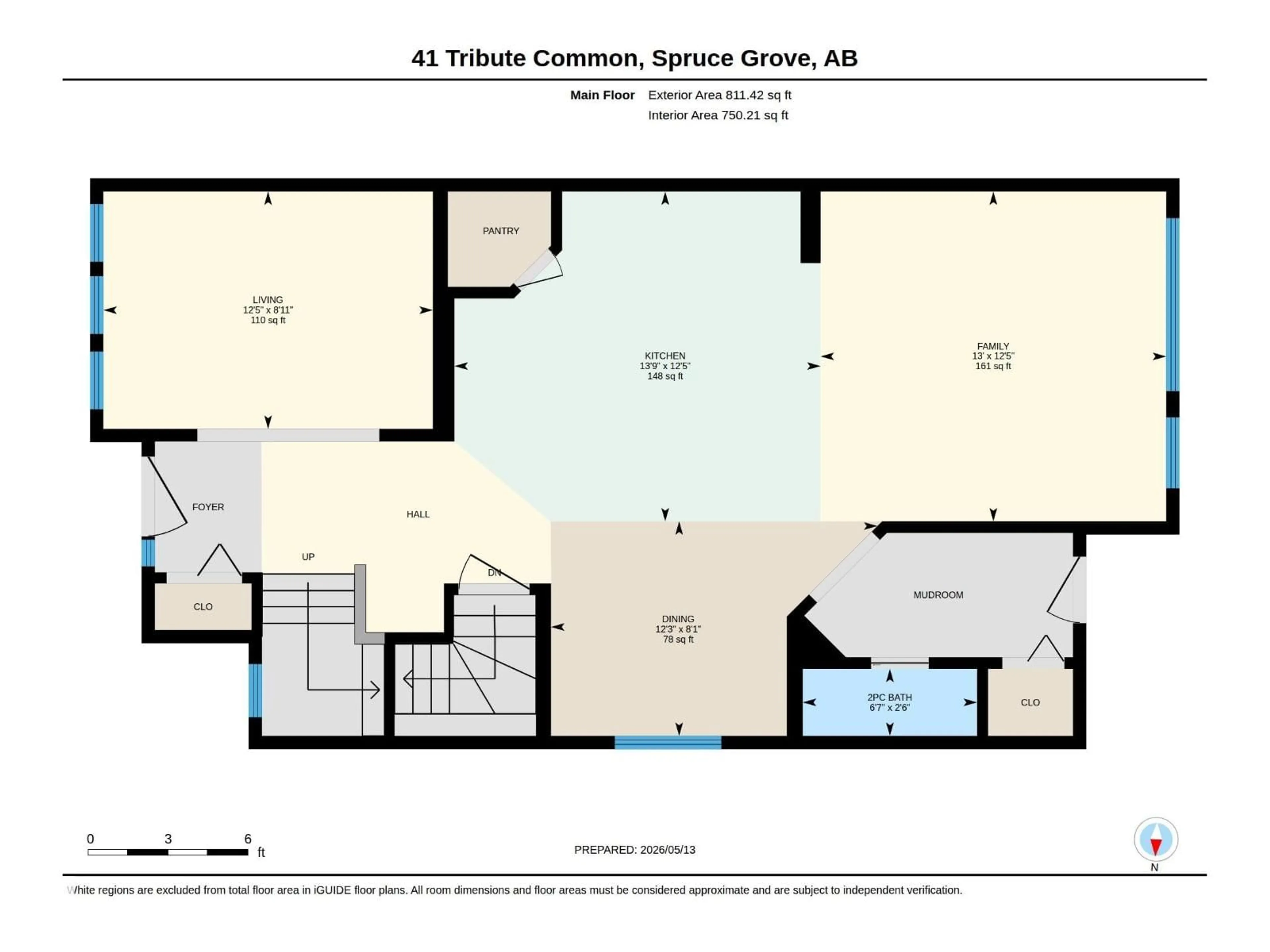 Floor plan for 41 TRIBUTE CM, Spruce Grove Alberta T7X0W5