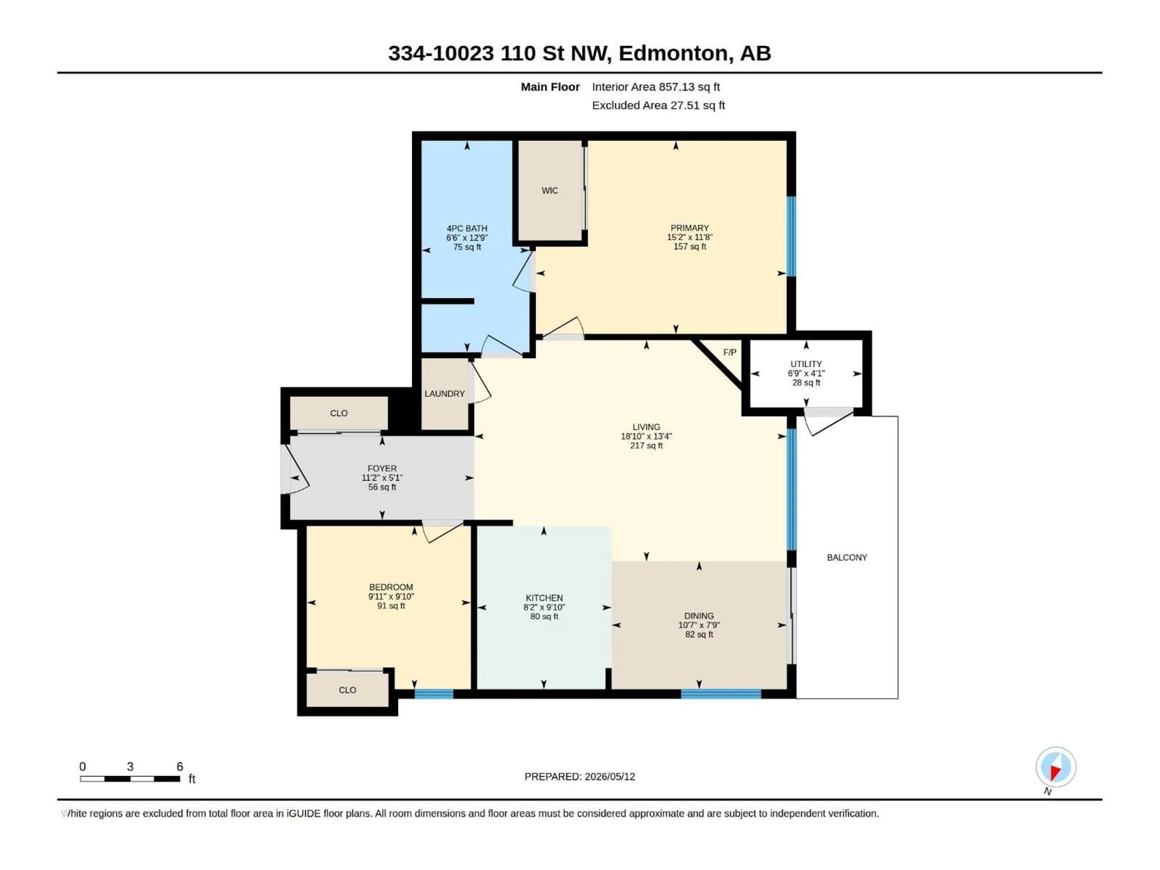 Floor plan for 10023 NW - 334 110 ST, Edmonton Alberta T5K1J5