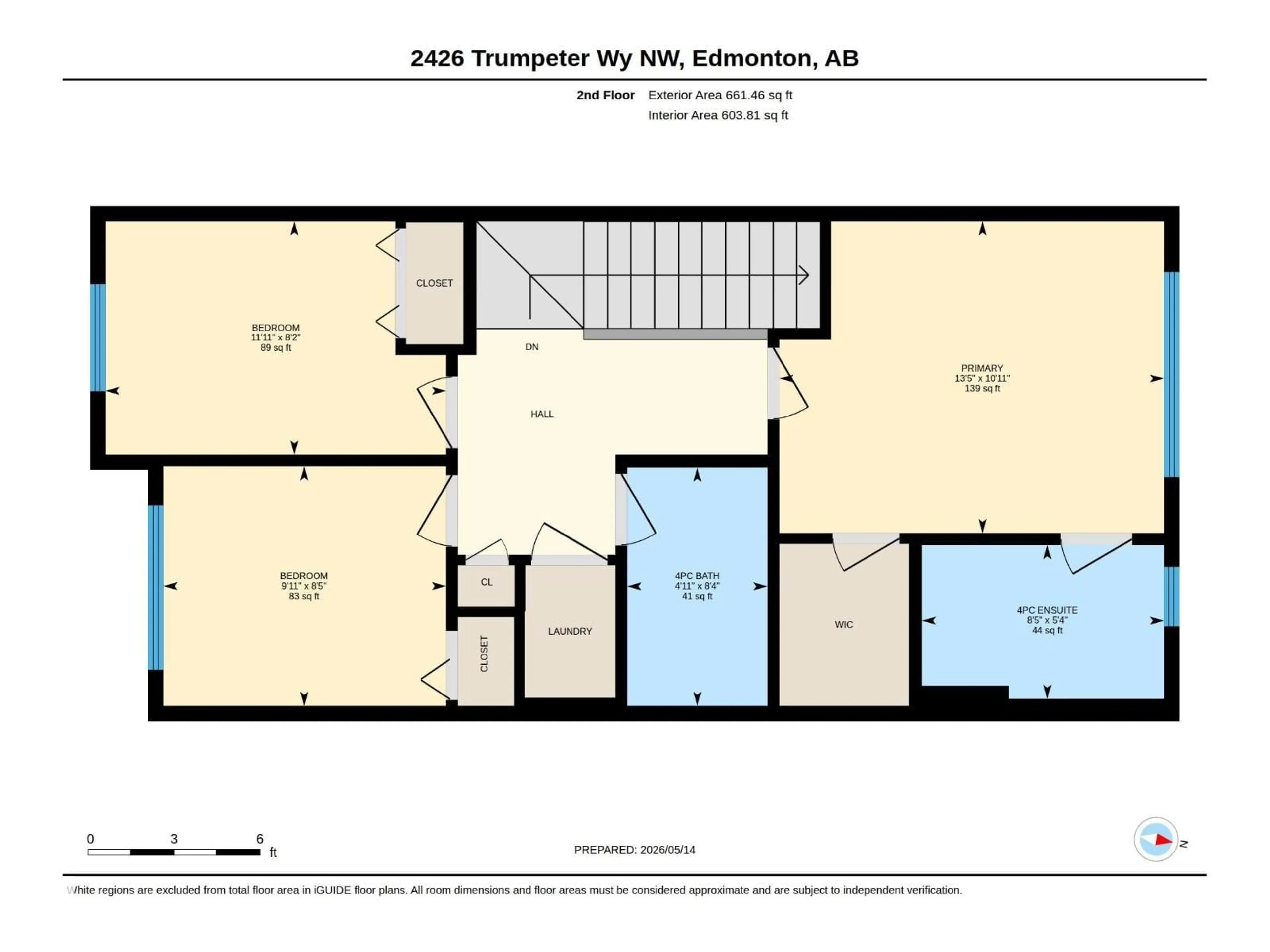 Floor plan for 2426 TRUMPETER WY, Edmonton Alberta T5S0R9