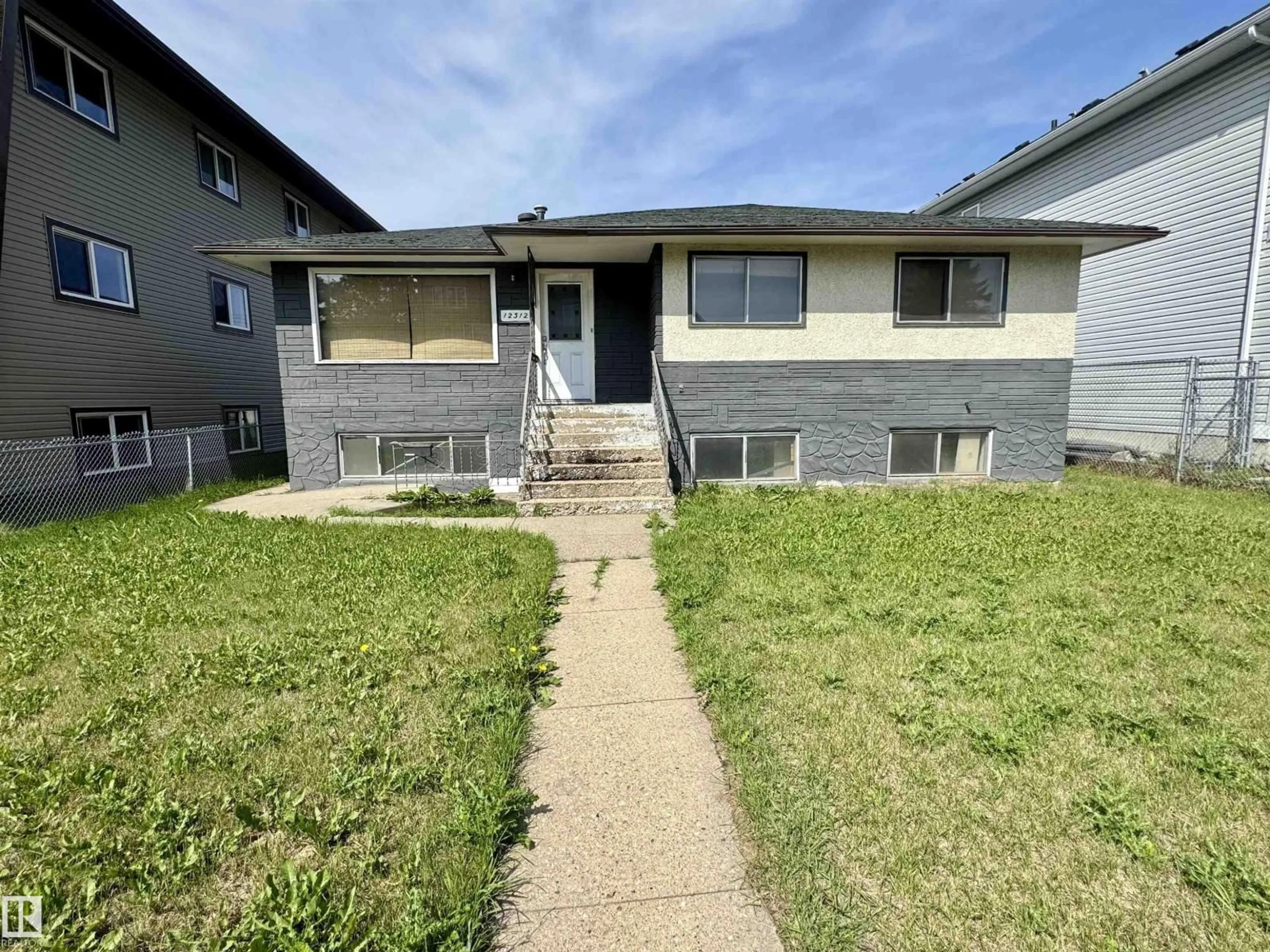 A pic from outside/outdoor area/front of a property/back of a property/a pic from drone, street for NW - 12312 82 ST, Edmonton Alberta T5B2X2