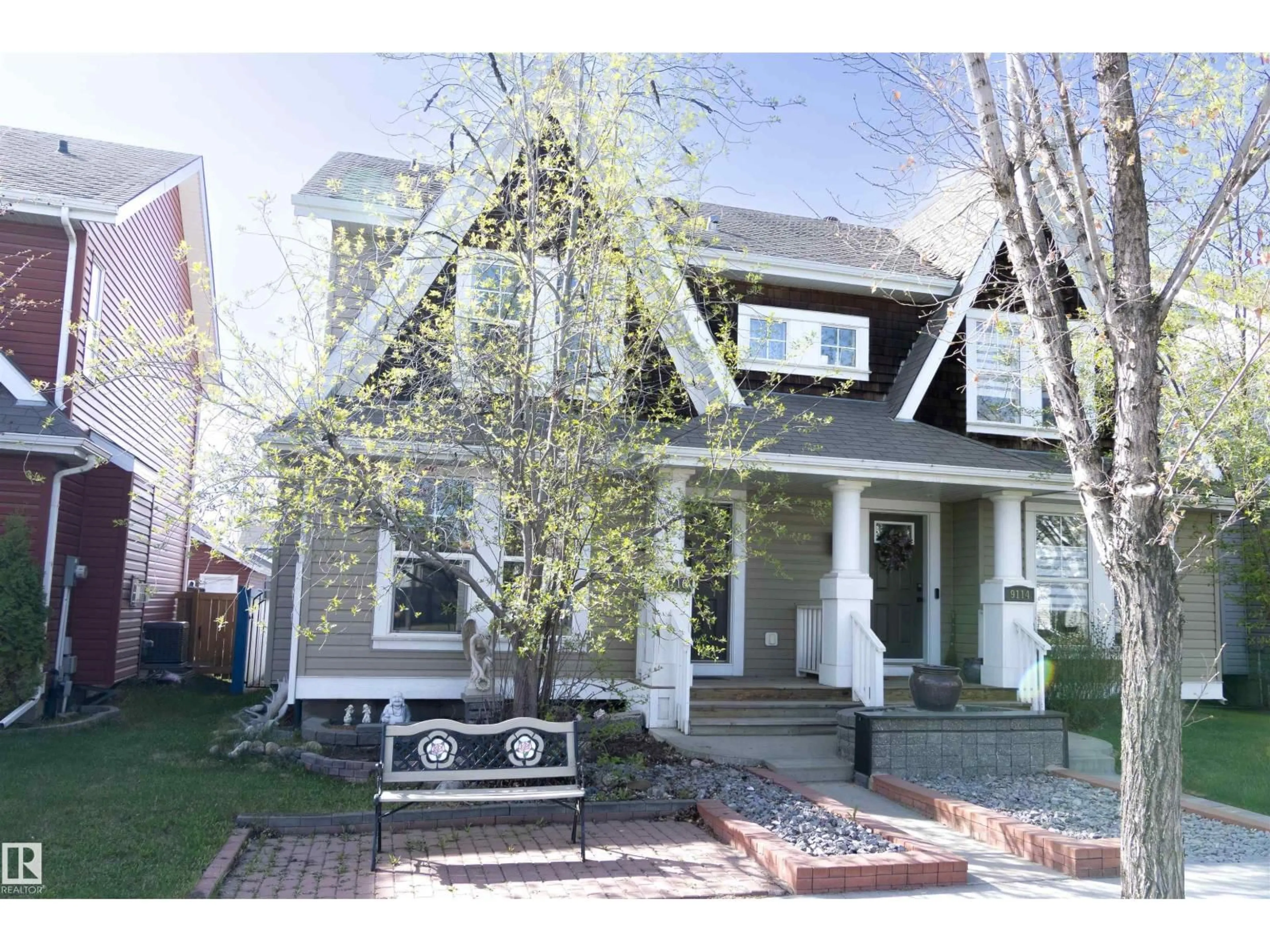 Home with brick exterior material, street for SW - 9116 SHAW WY, Edmonton Alberta T6X0S4