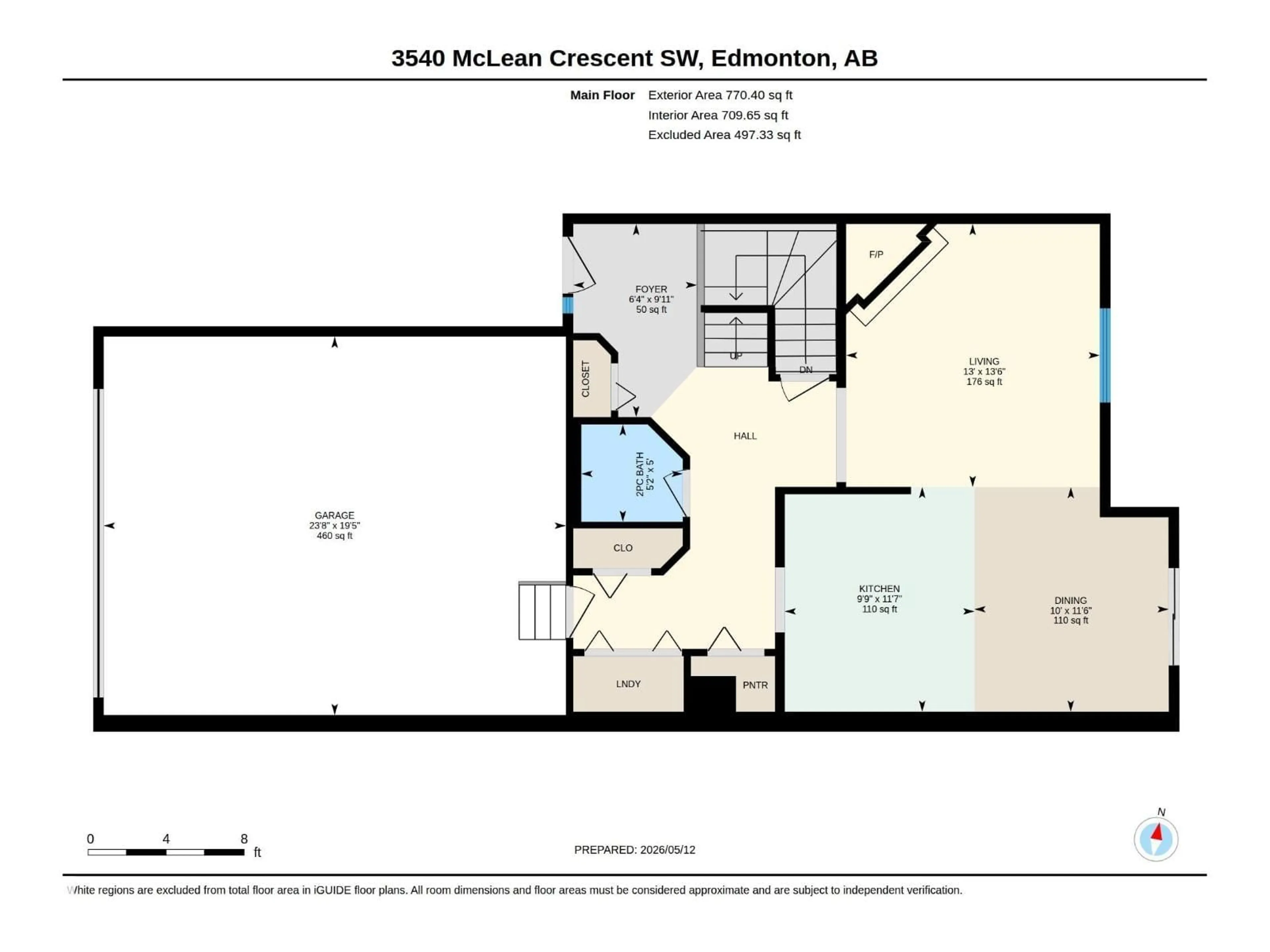 Floor plan for 3540 MCLEAN CR, Edmonton Alberta T6W1M3