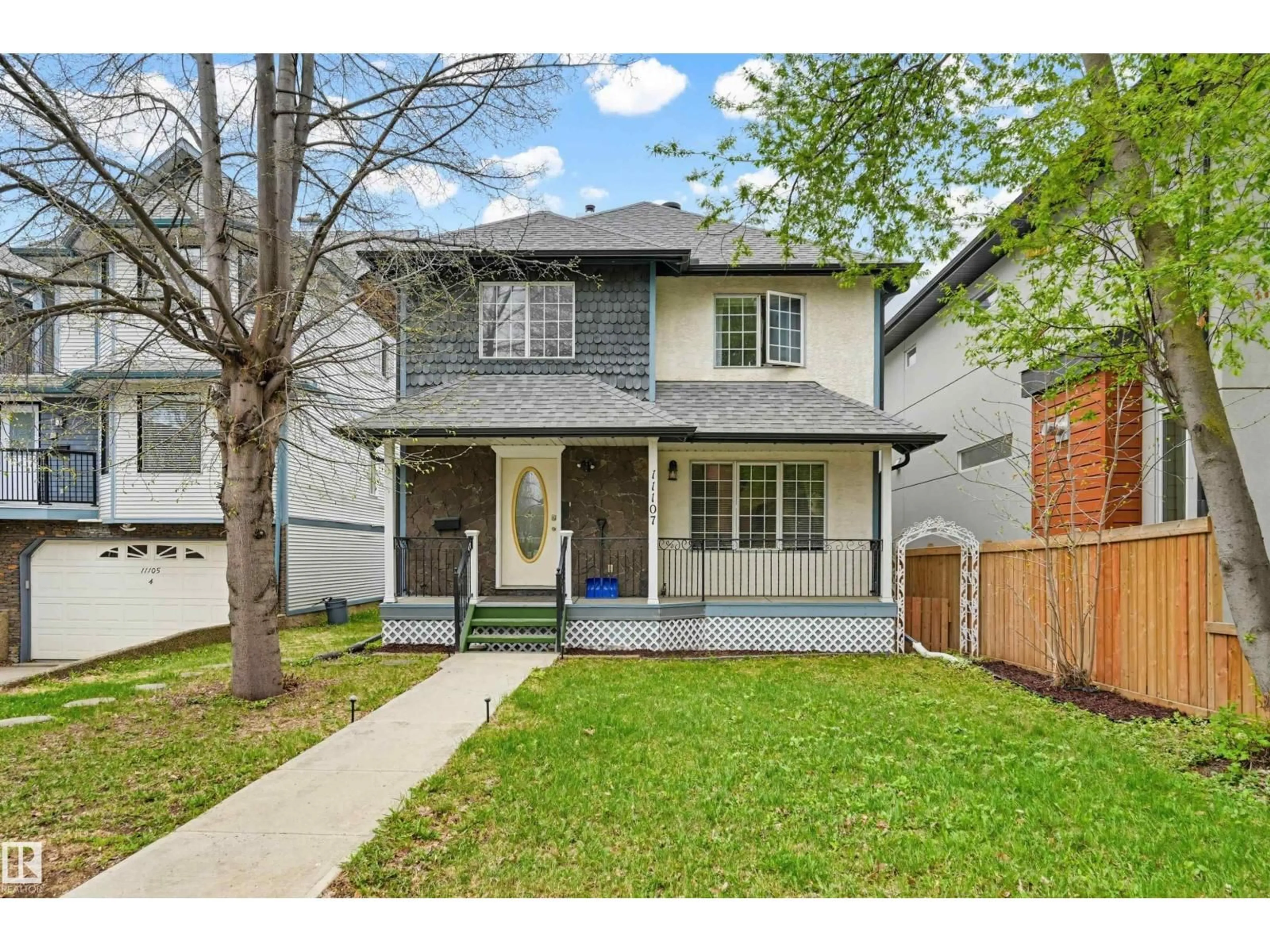 Home with brick exterior material, street for 11107 UNIVERSITY AV, Edmonton Alberta T6G1Y5