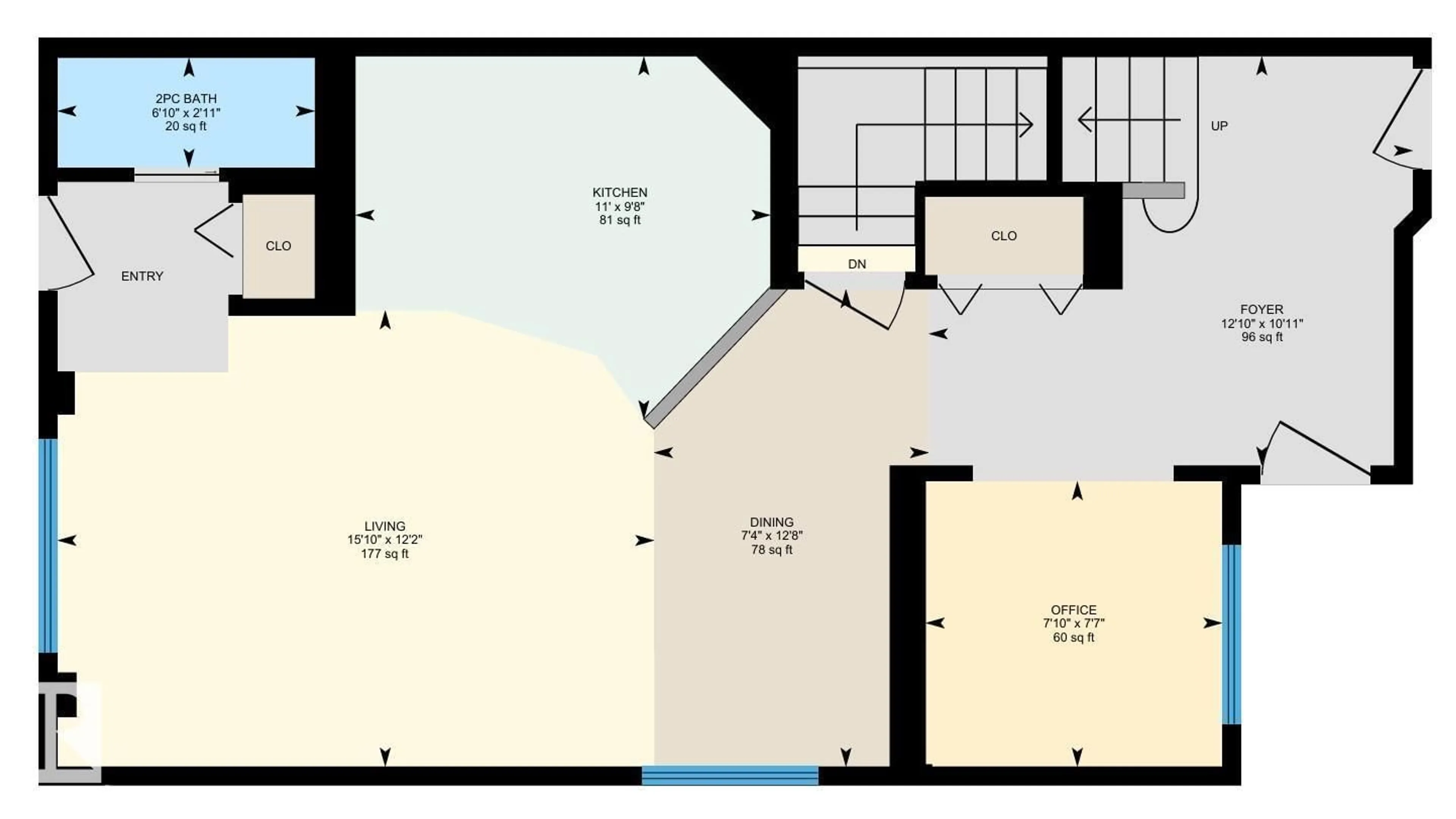 Floor plan for 14007 164 AV, Edmonton Alberta T6V0K6