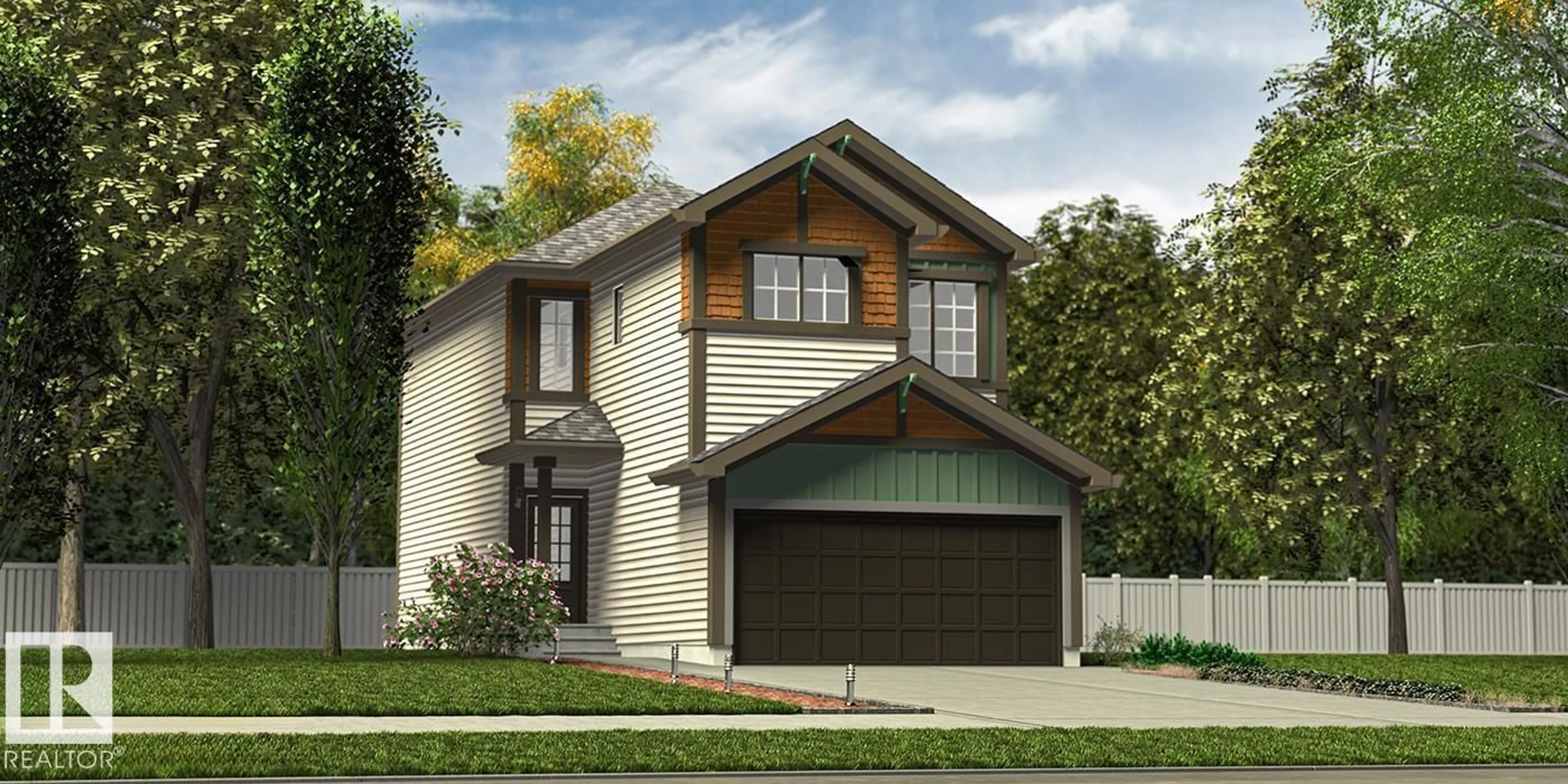 Home with vinyl exterior material, street for 8536 183 AV, Edmonton Alberta T5Z0X5