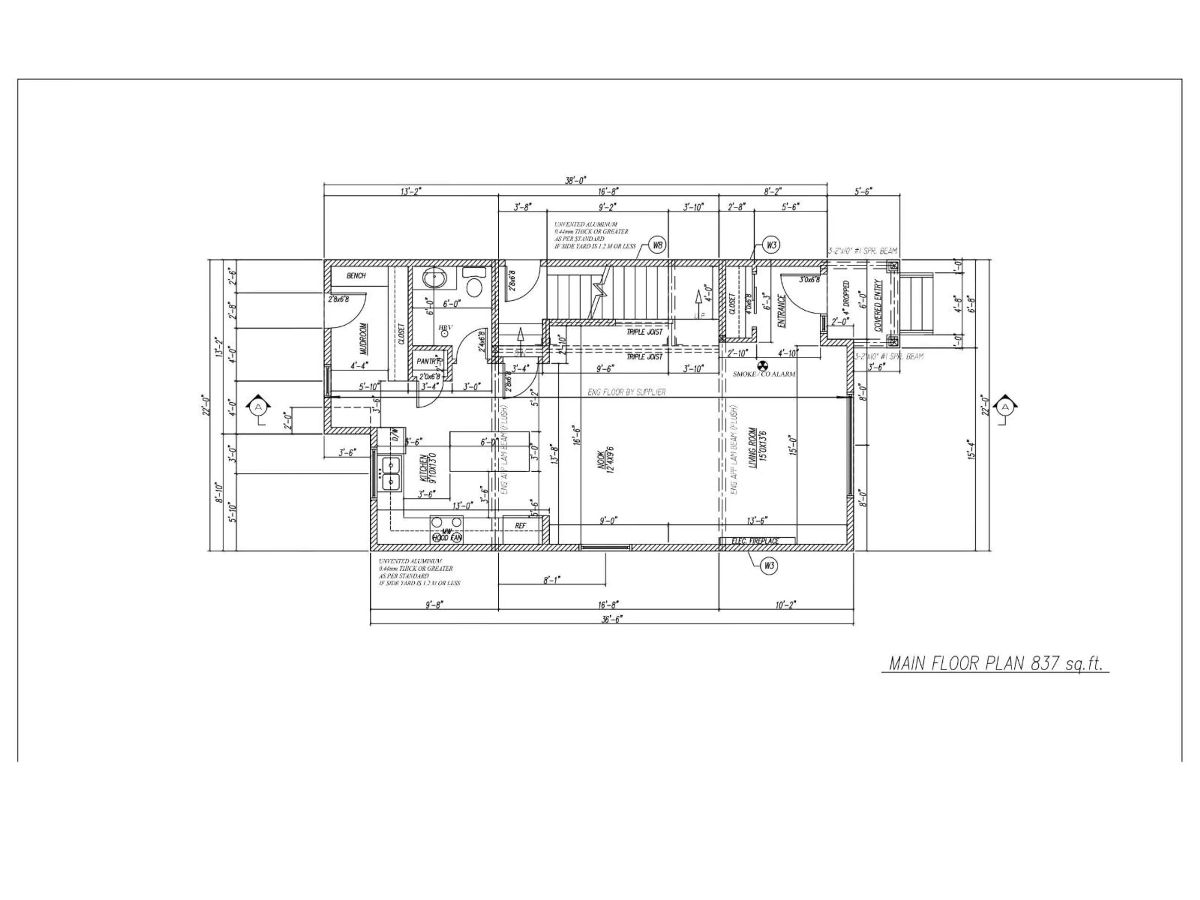 Floor plan for 348 ROBERTS WD, Leduc Alberta T9E1P8
