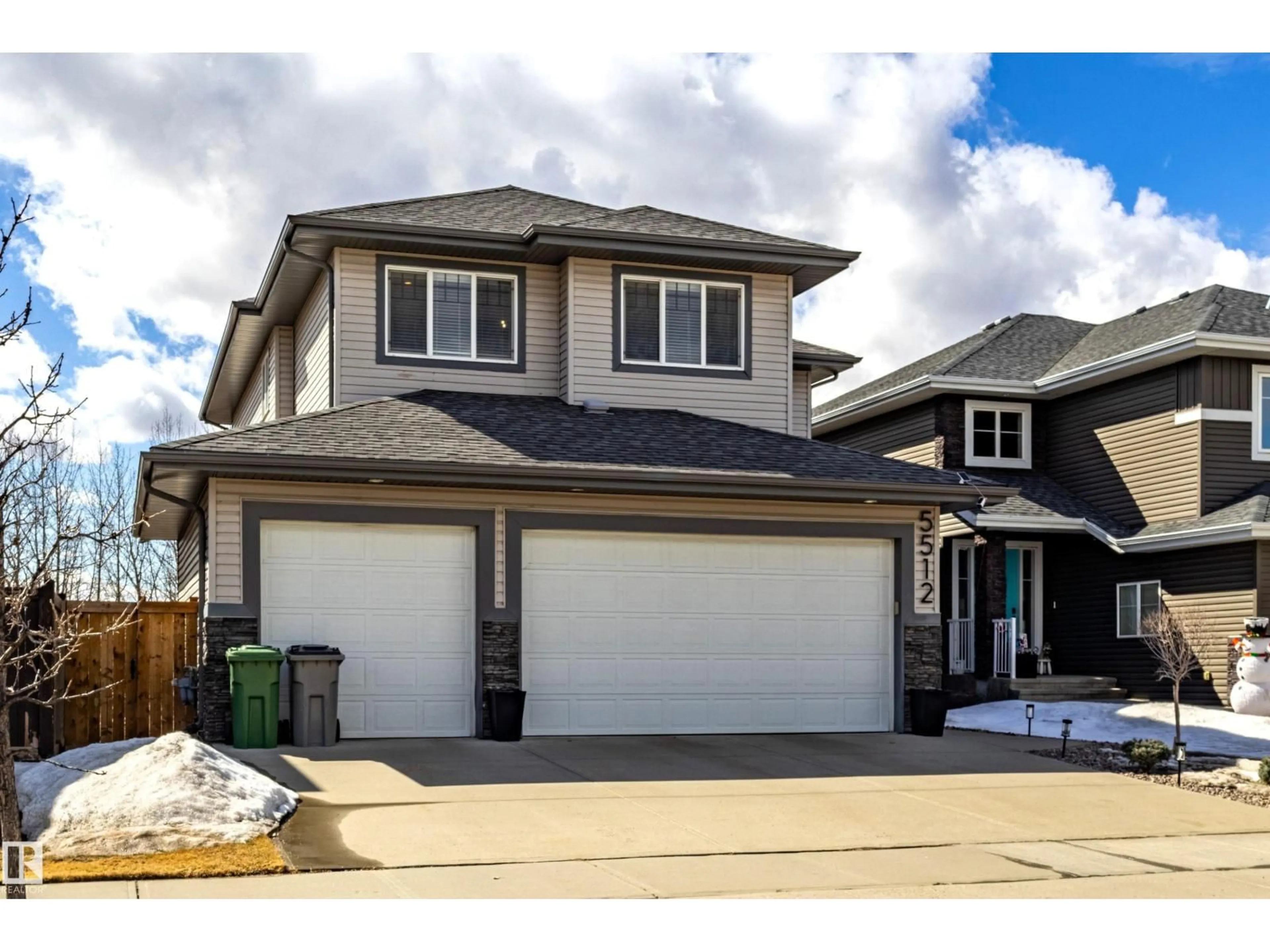 Home with vinyl exterior material, street for 5512 64 ST, Beaumont Alberta T4X0H1