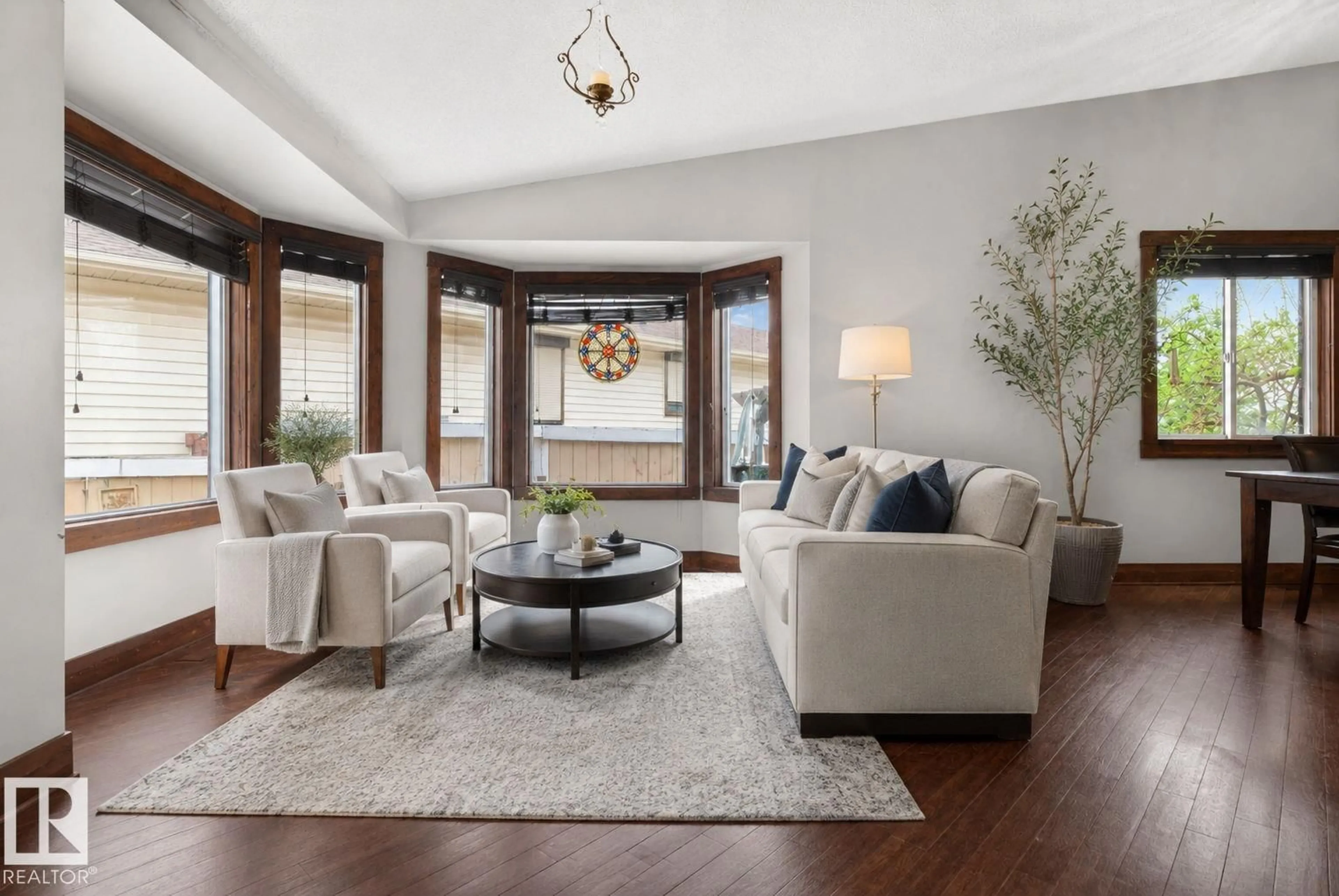 Living room with furniture, unknown for NW - 3332 44B AV, Edmonton Alberta T6T1E8