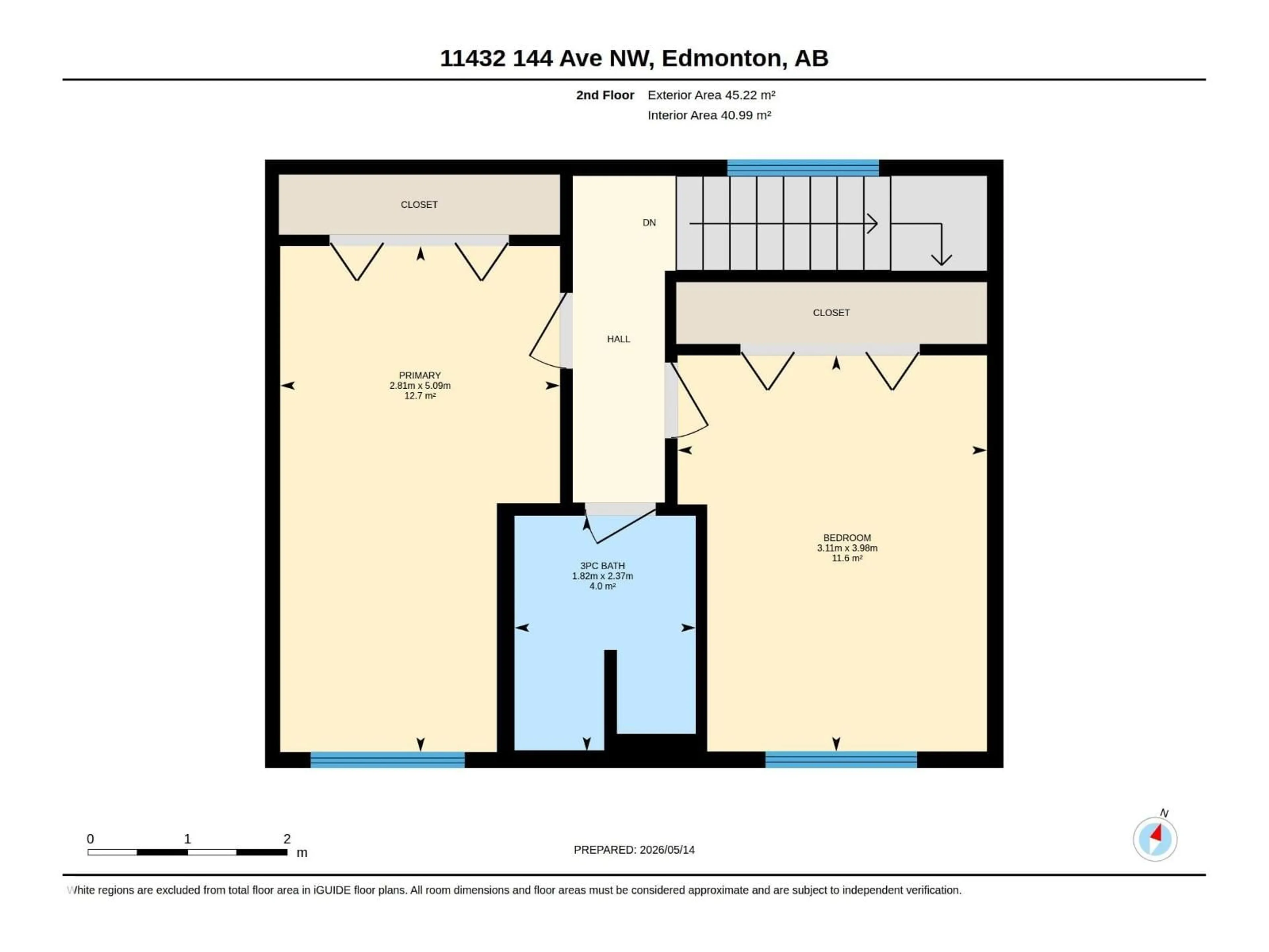 Floor plan for 11432 144 AV, Edmonton Alberta T5X1L8