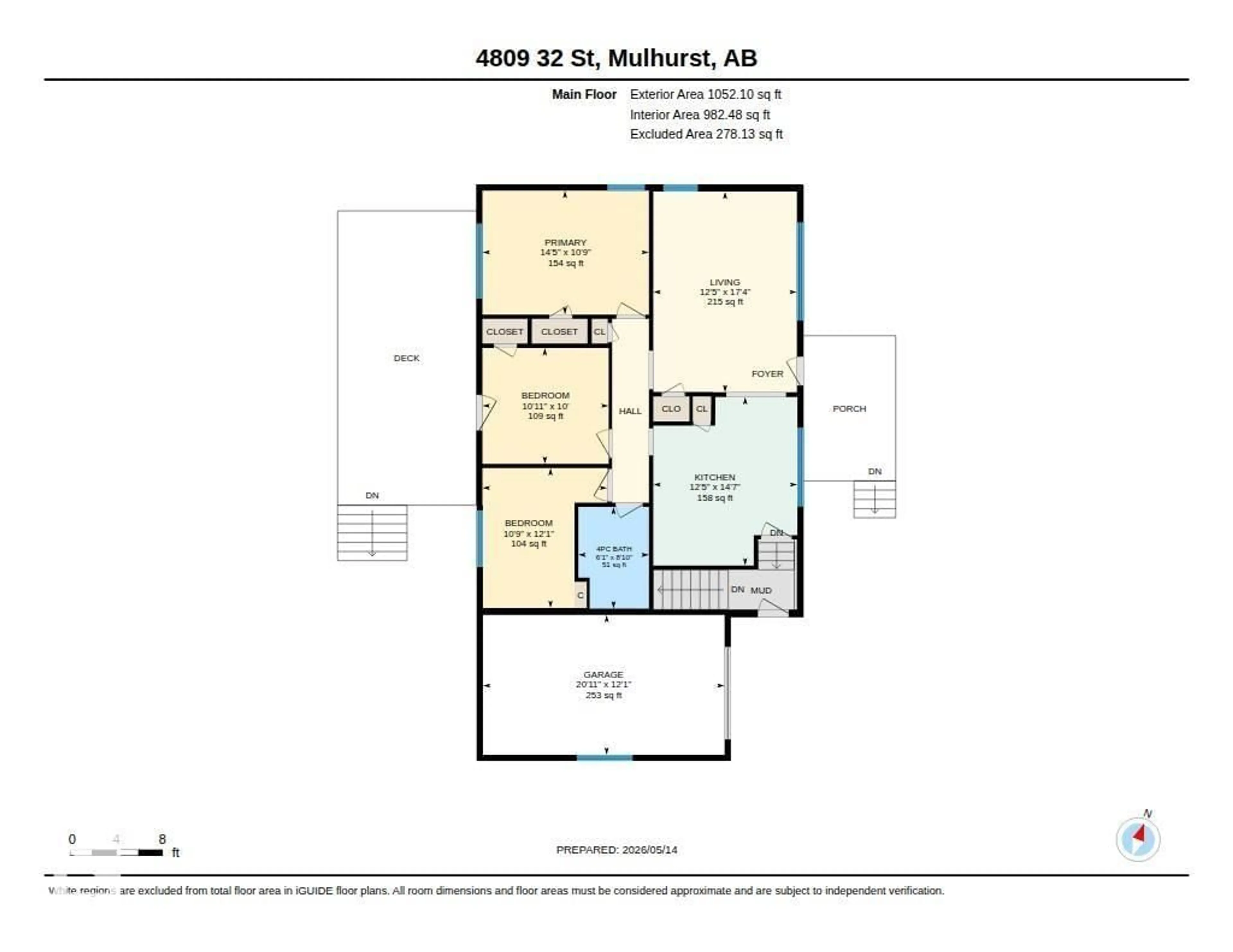 Floor plan for 4809 32 ST, Rural Wetaskiwin County Alberta T0C2C0