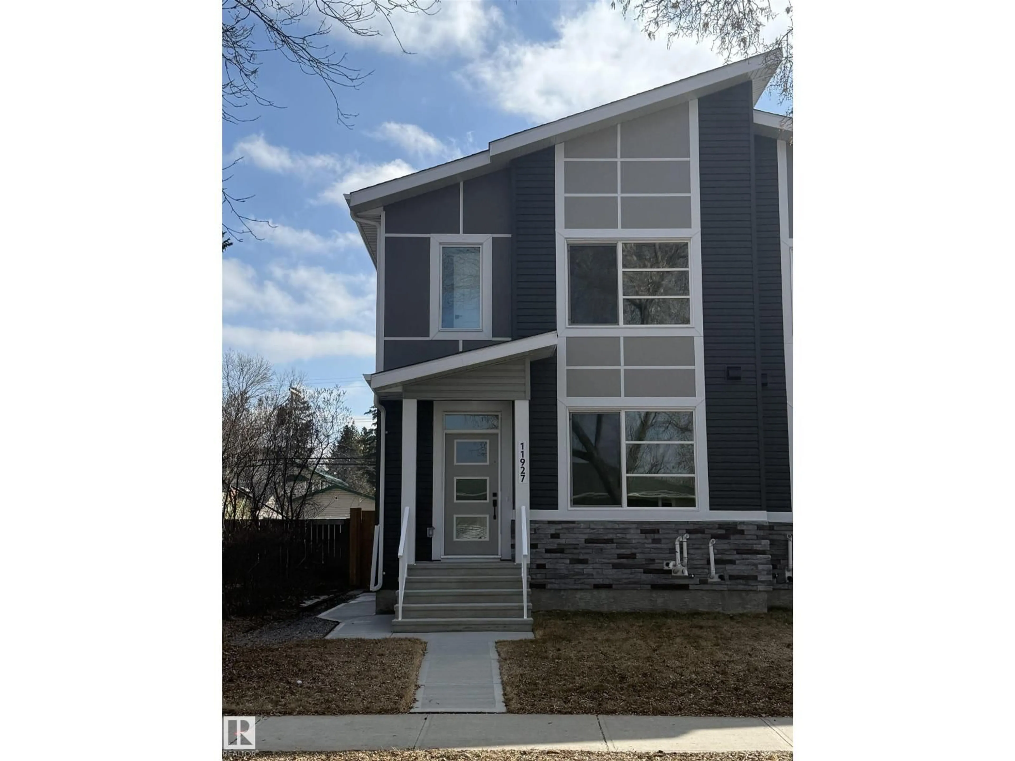 Home with vinyl exterior material, street for NW - 11927 123 ST, Edmonton Alberta T5L0G9